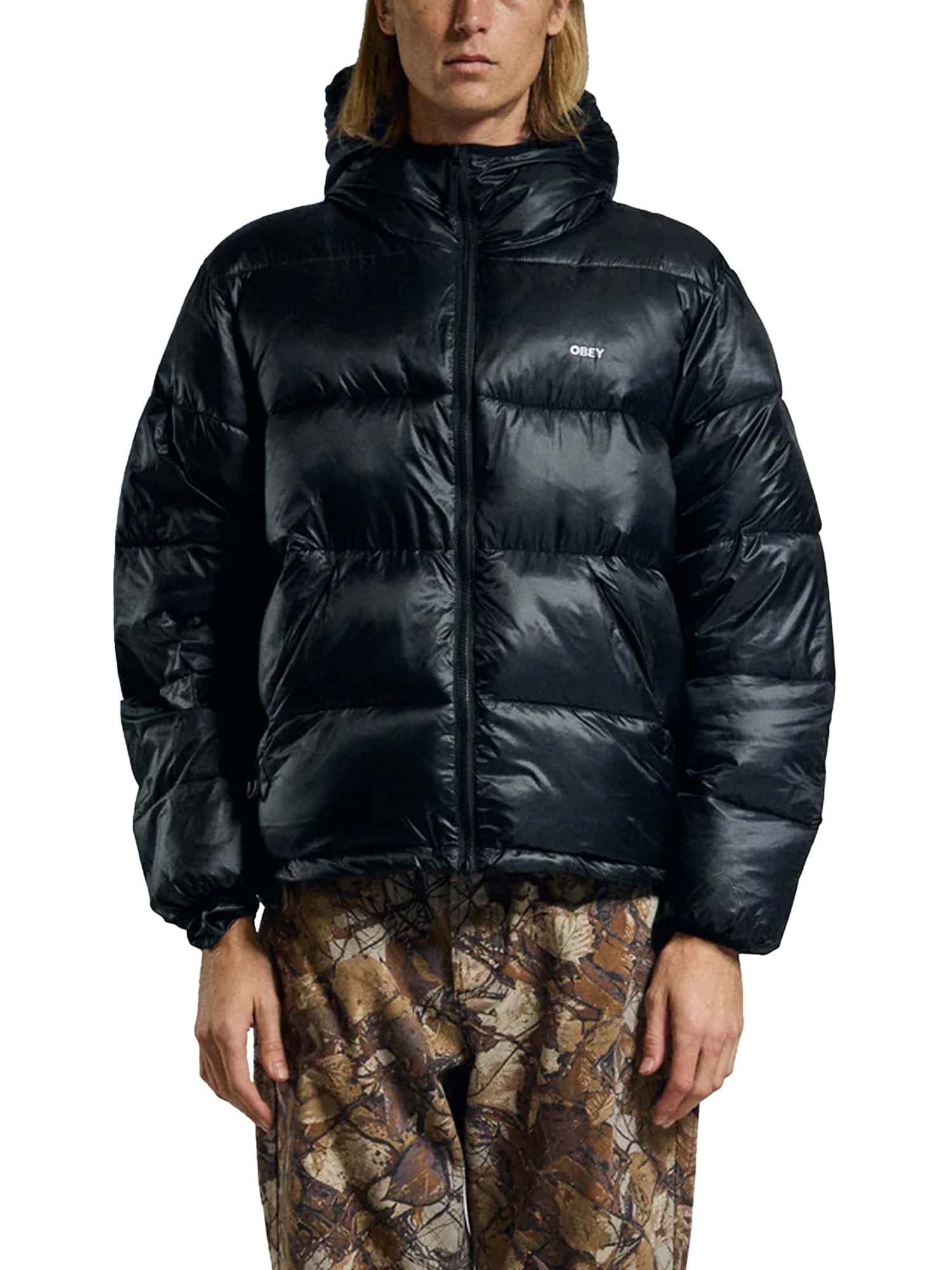Obey Stratus Puffer Jacket Nero