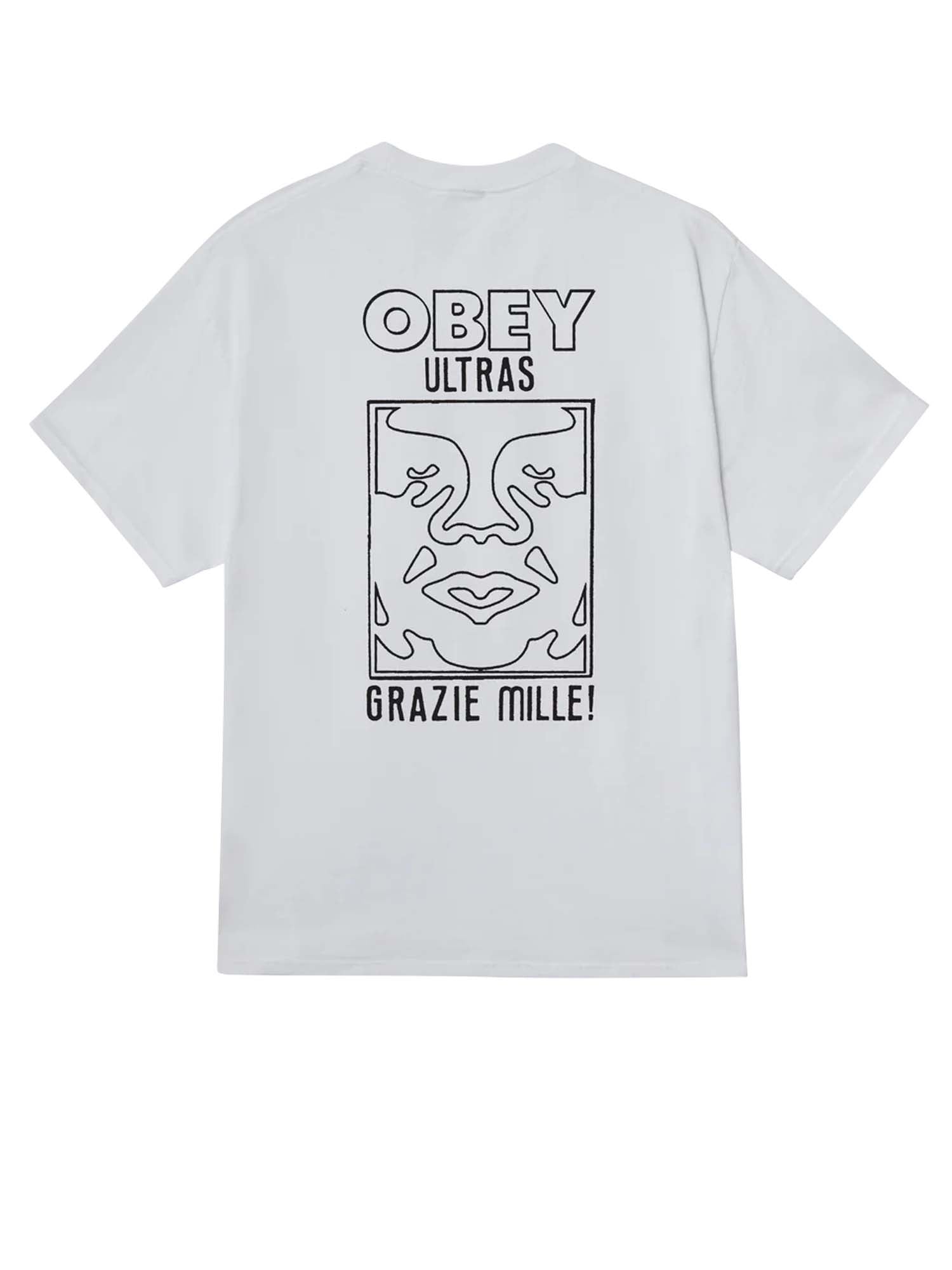 Obey T-Shirt Ultras Classic Bianco