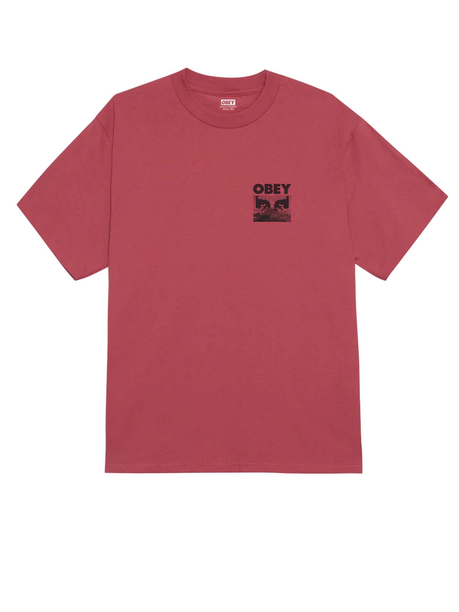 Obey T-Shirt In A Different Place Classic Rosso
