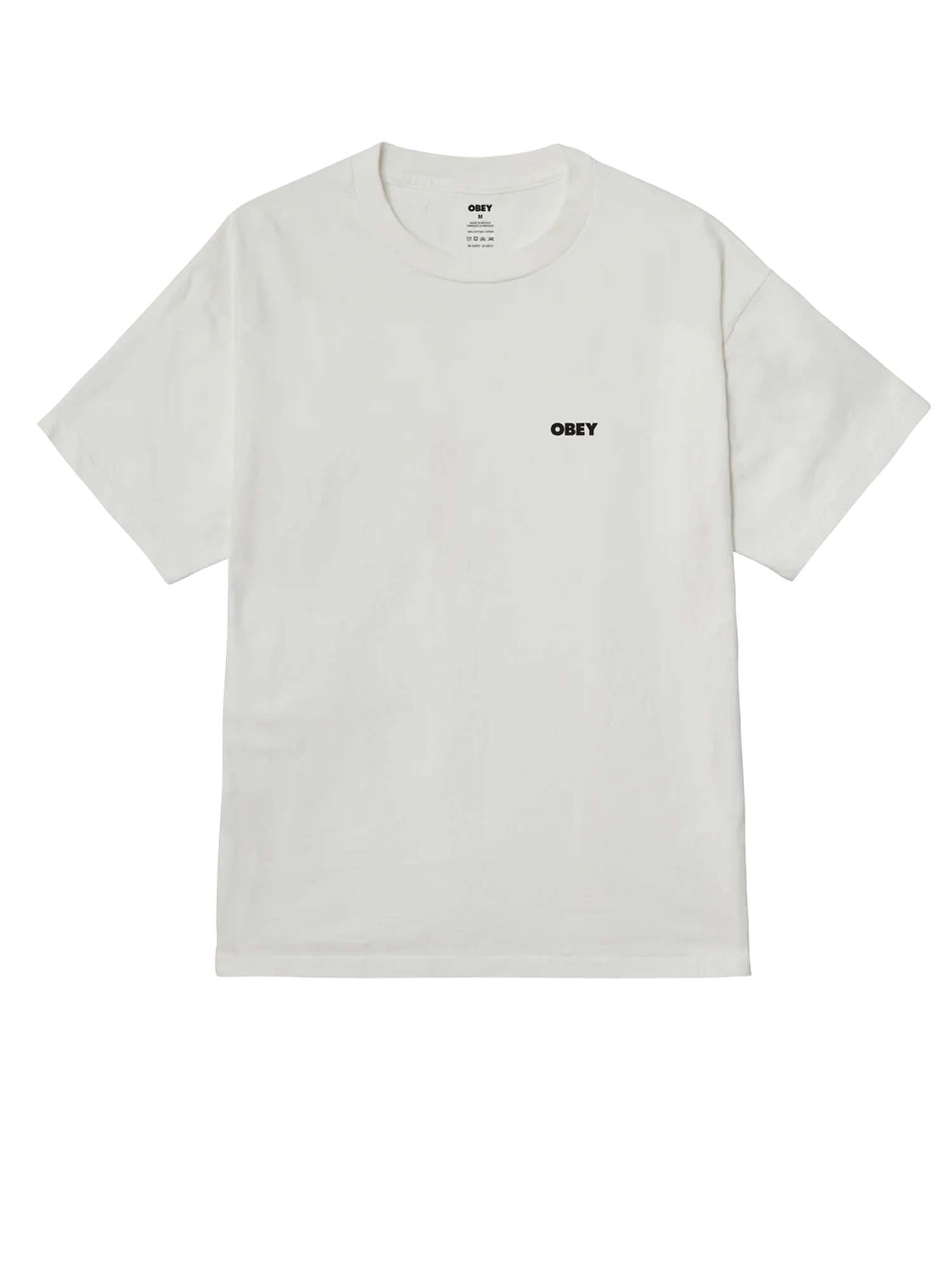 Obey T-Shirt Obey Bold Star Pigment Bianco