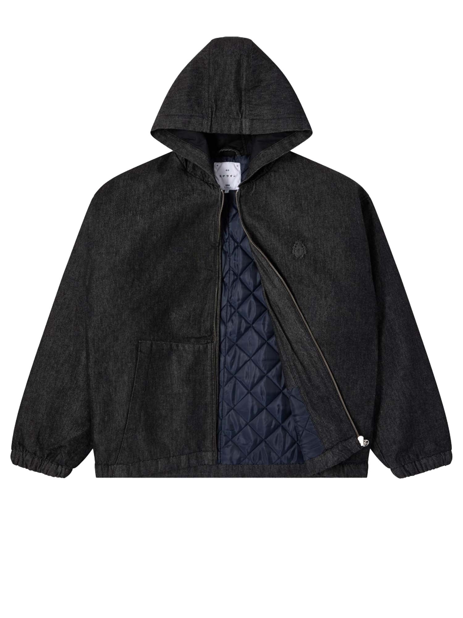 Edwin Daimon Hooded Jacket Lined Blu