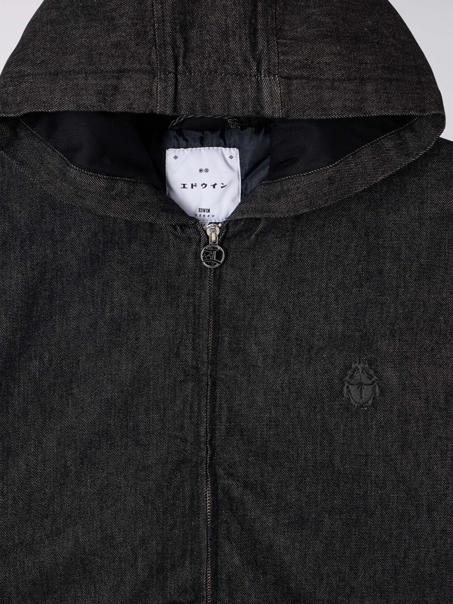 Edwin Daimon Hooded Jacket Lined Blu