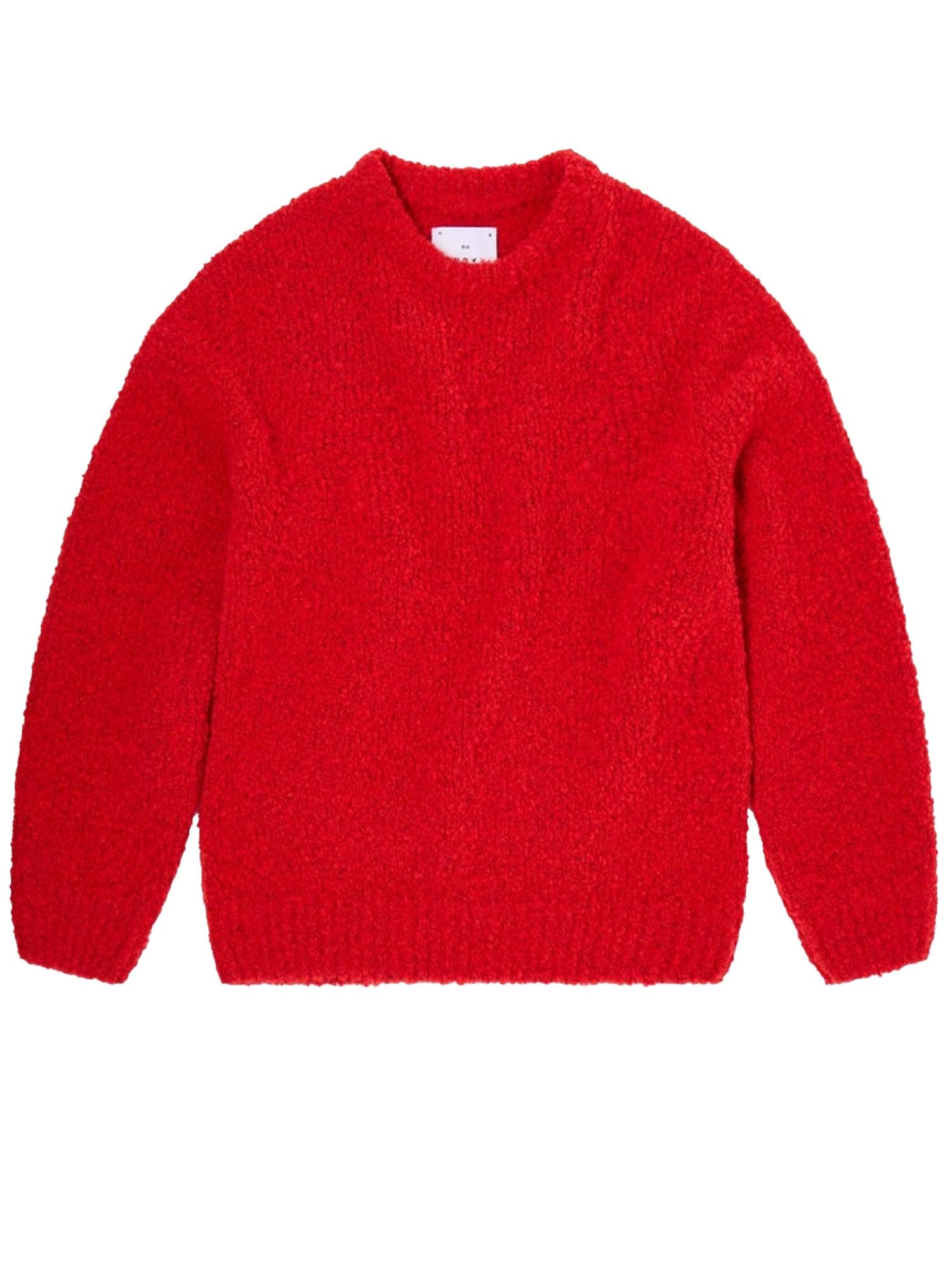 Edwin Dun Textured Sweater Rosso