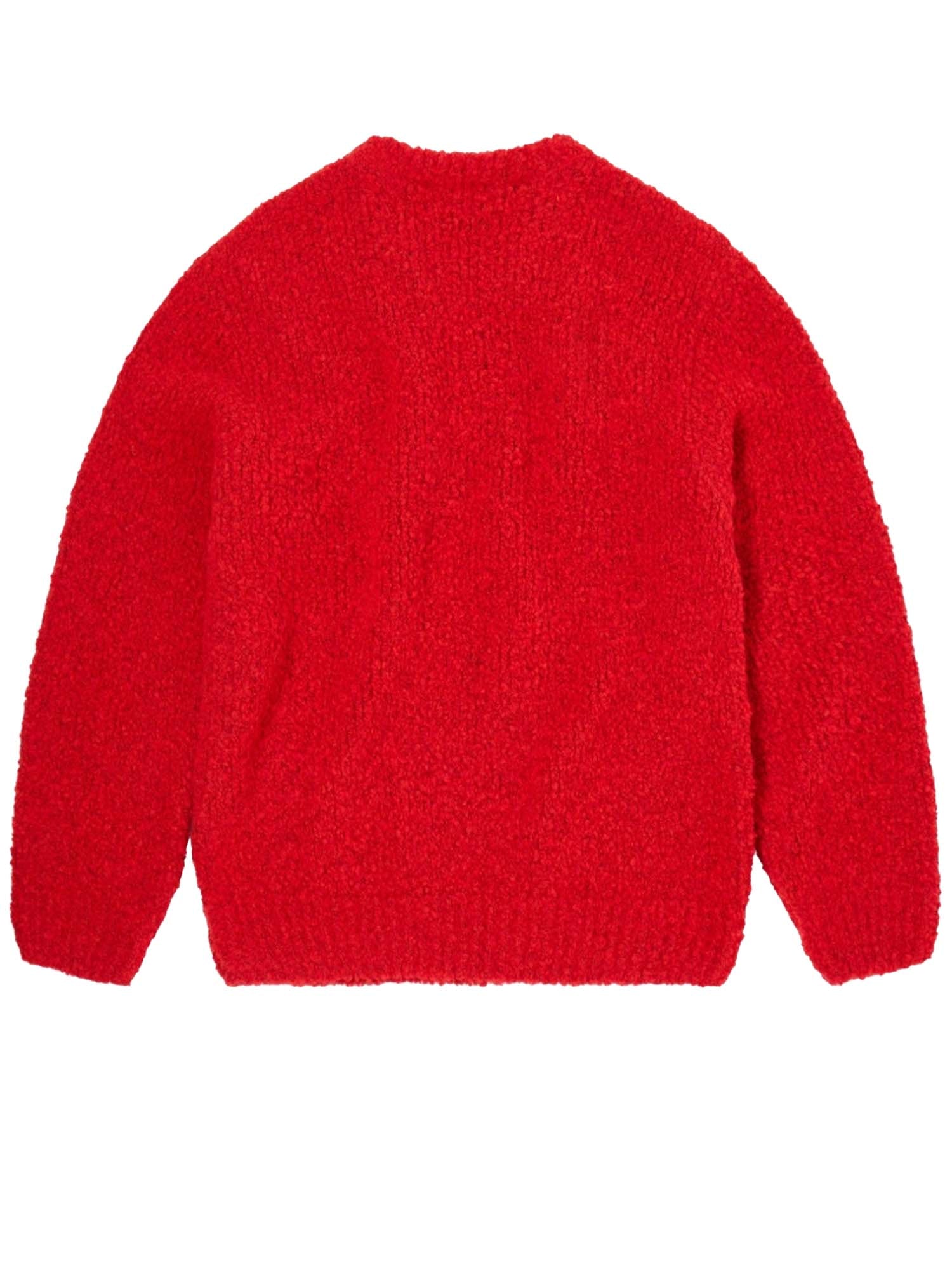 Edwin Dun Textured Sweater Rosso