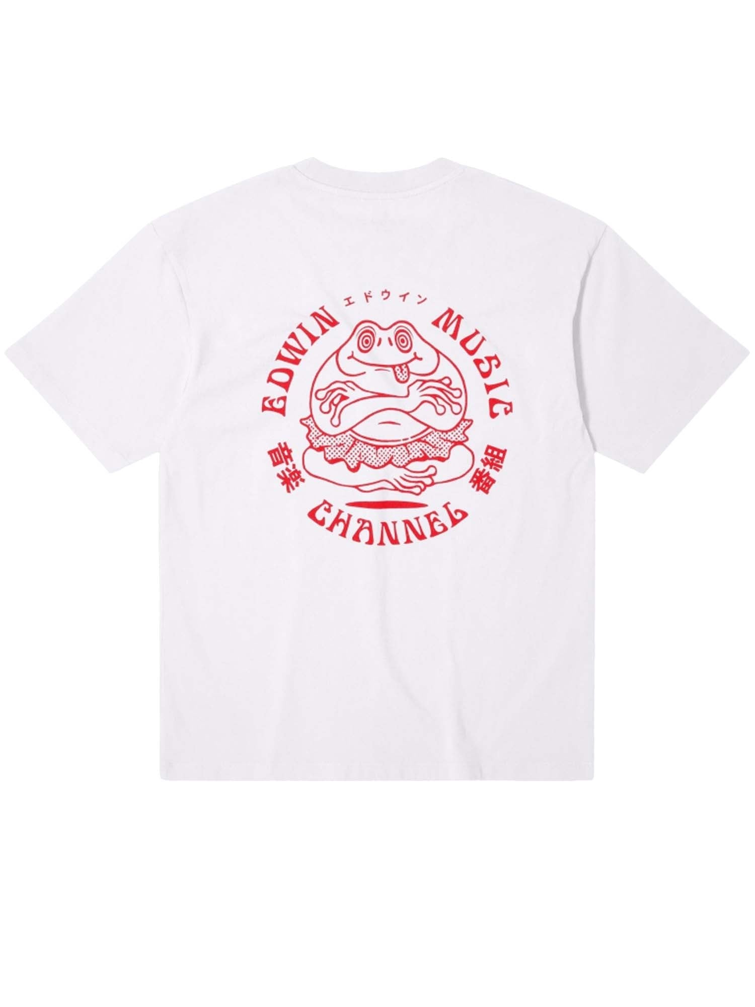 Edwin T-Shirt Edwin Music Channel Bianco