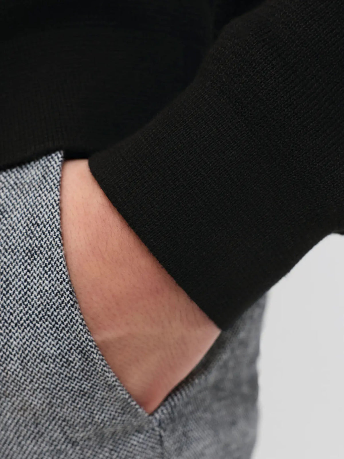 Jack & Jones JPRMilano Stitch Knit Half Zip Nero