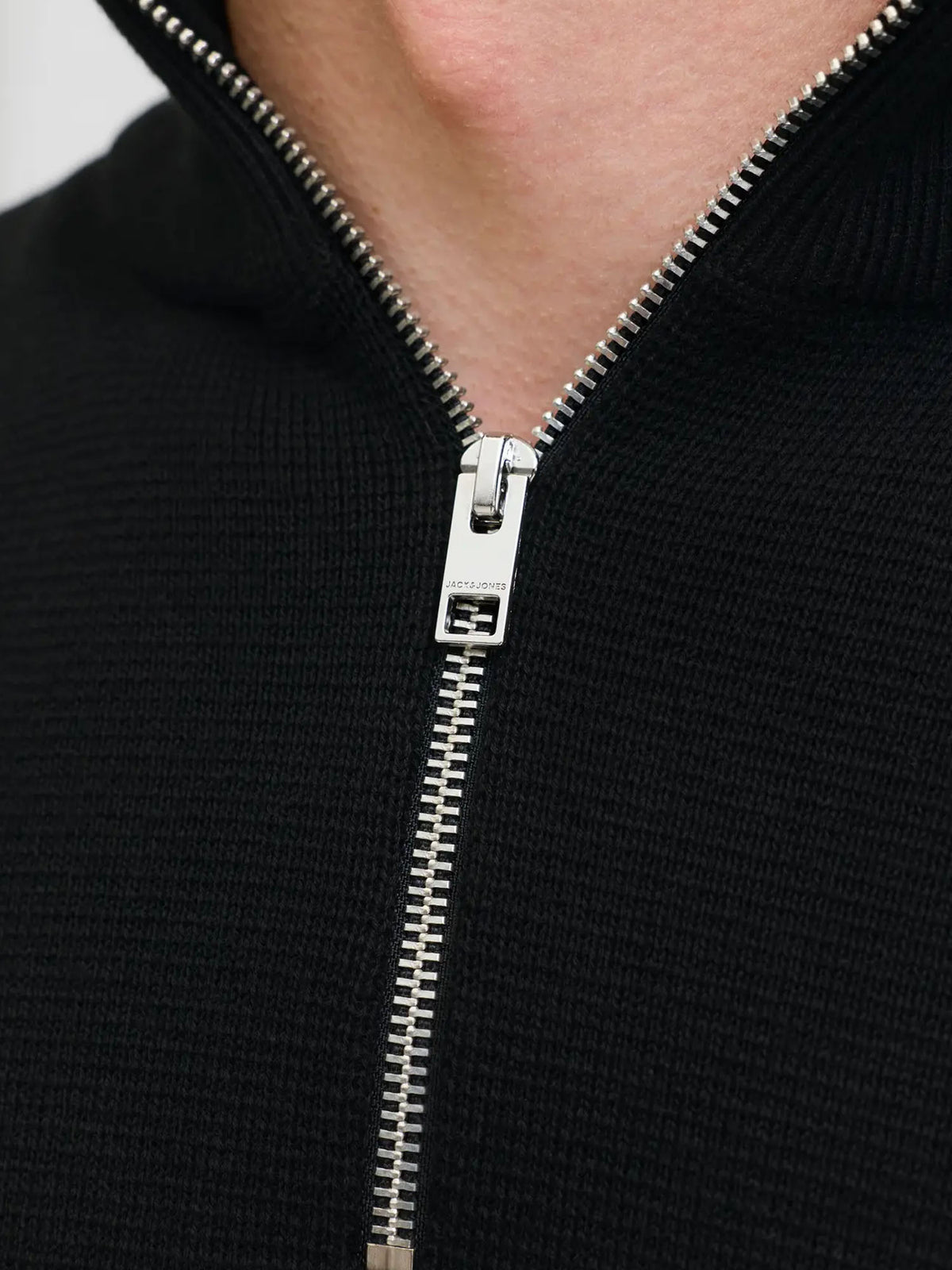 Jack & Jones JPRMilano Stitch Knit Half Zip Nero