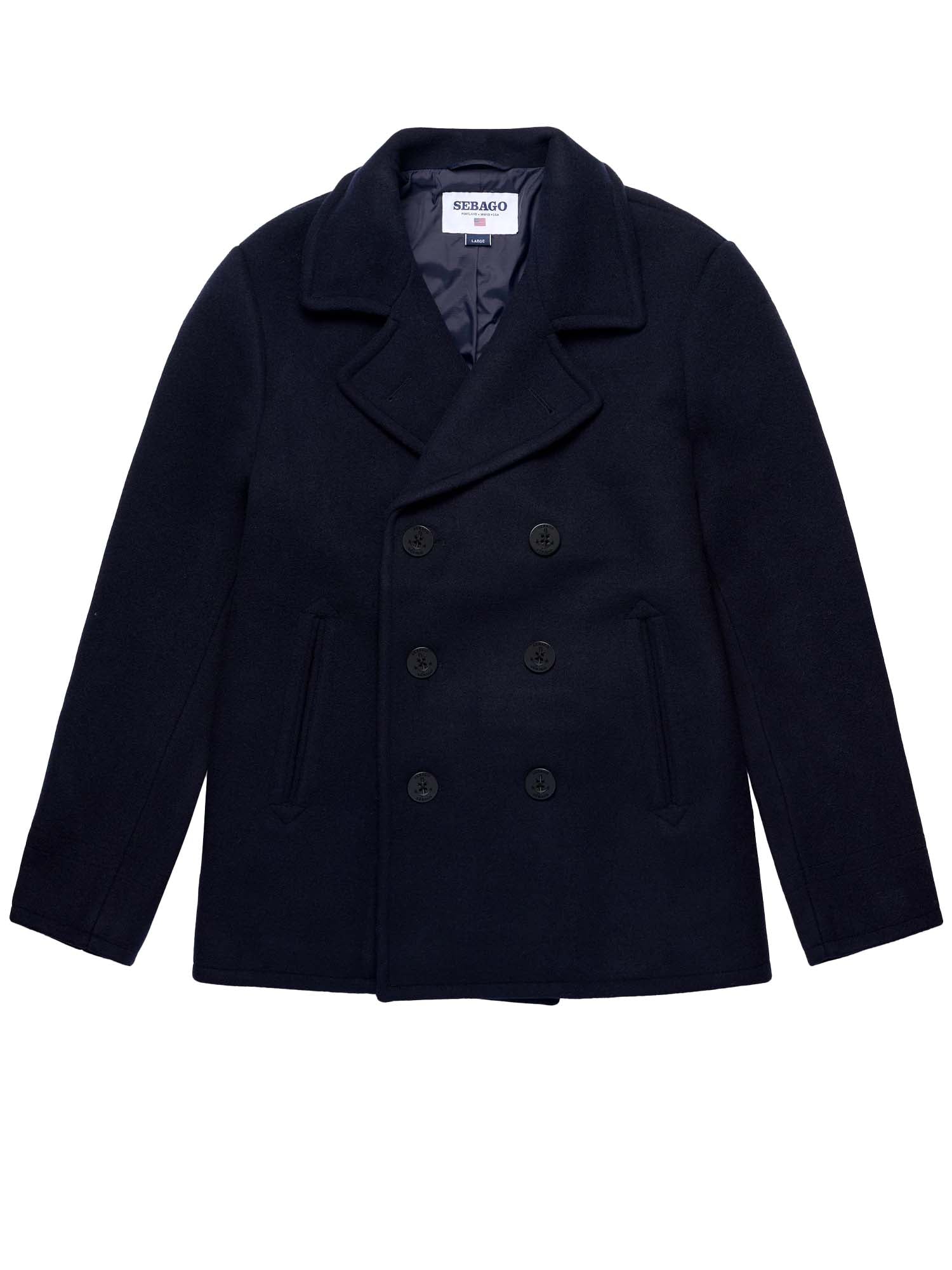 Sebago Giacca Reefers Bonded Wool Blu