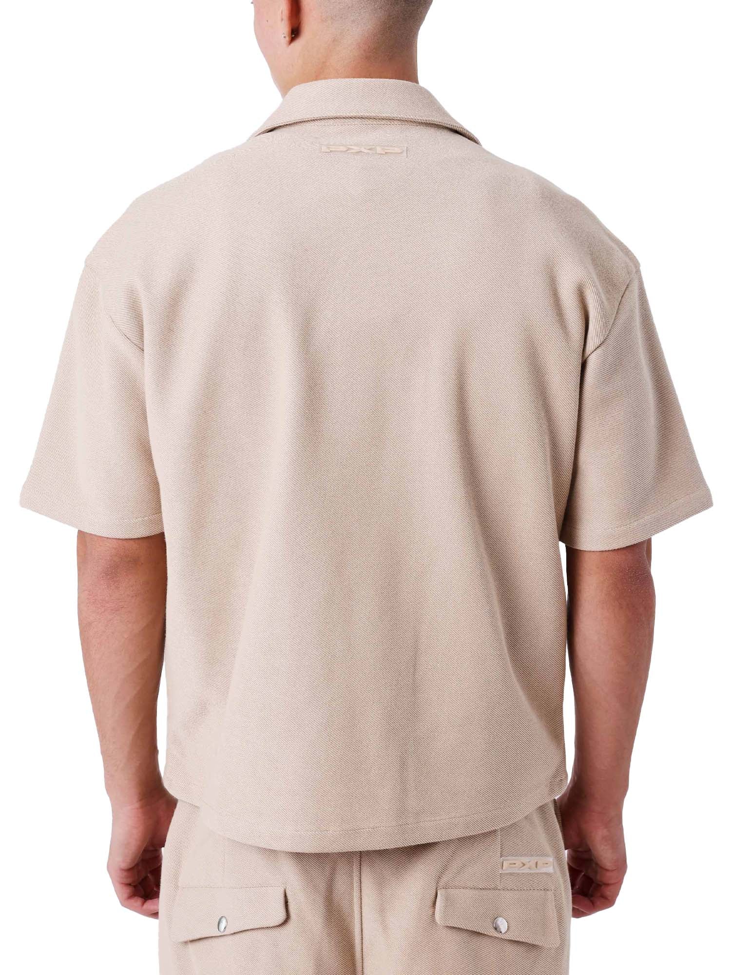 Project X Paris Camicia boxy a manica corta Beige