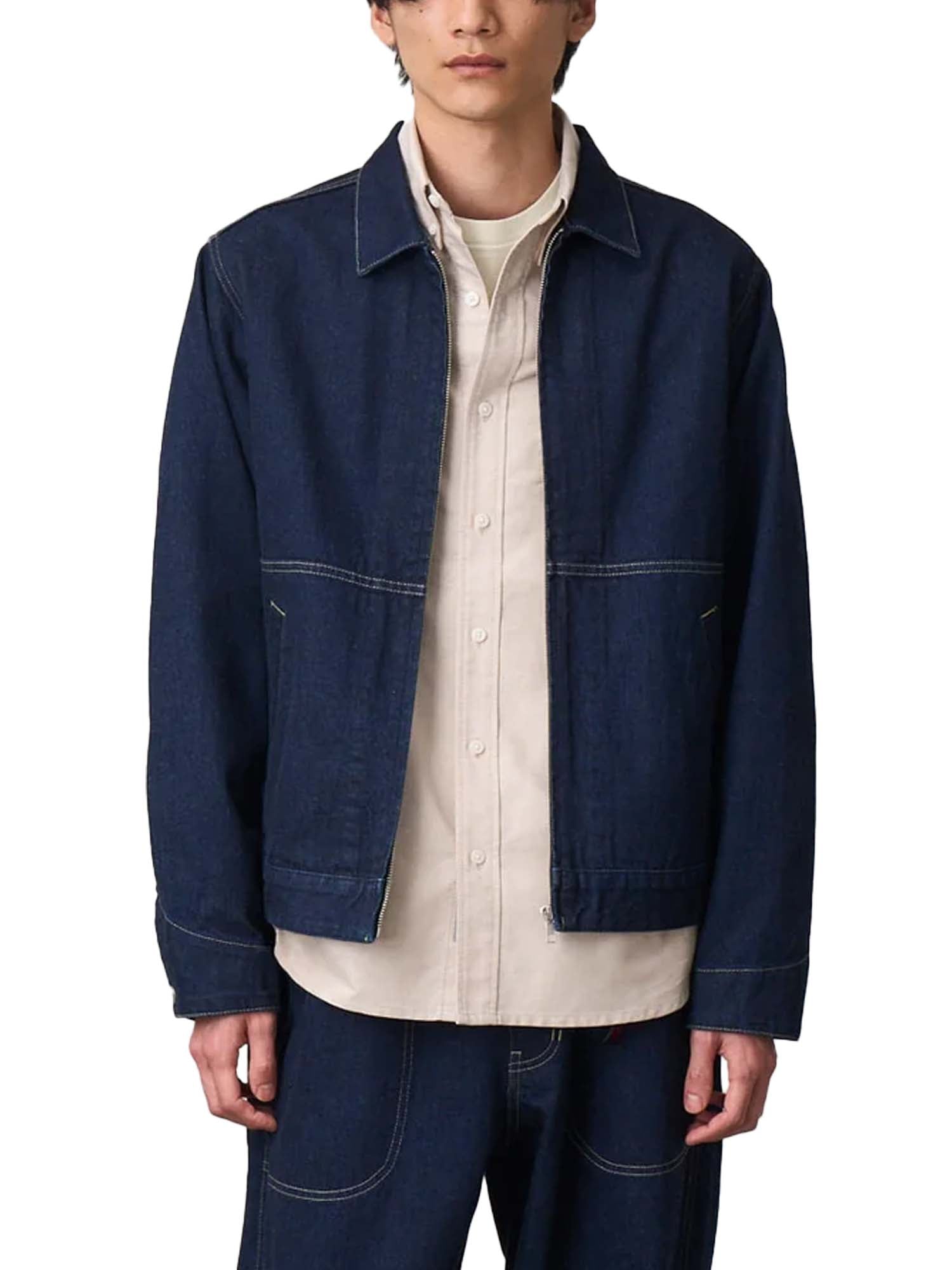 Gramicci Giacca Japanese Slub Denim Azzurro