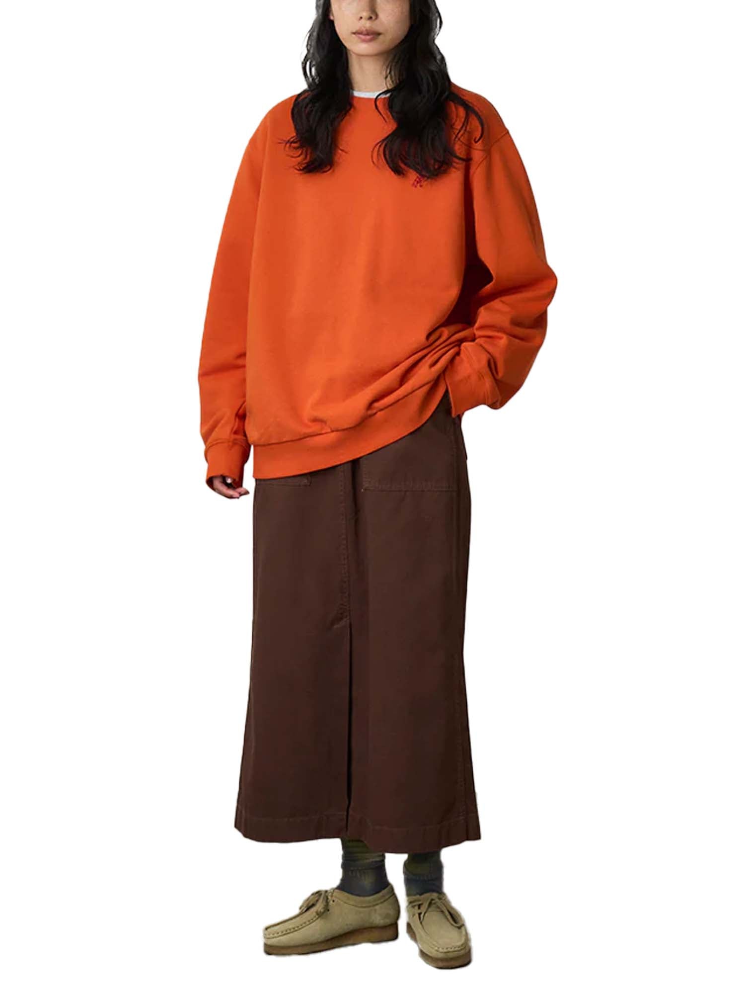 Gramicci Felpa One Point Crew Arancione