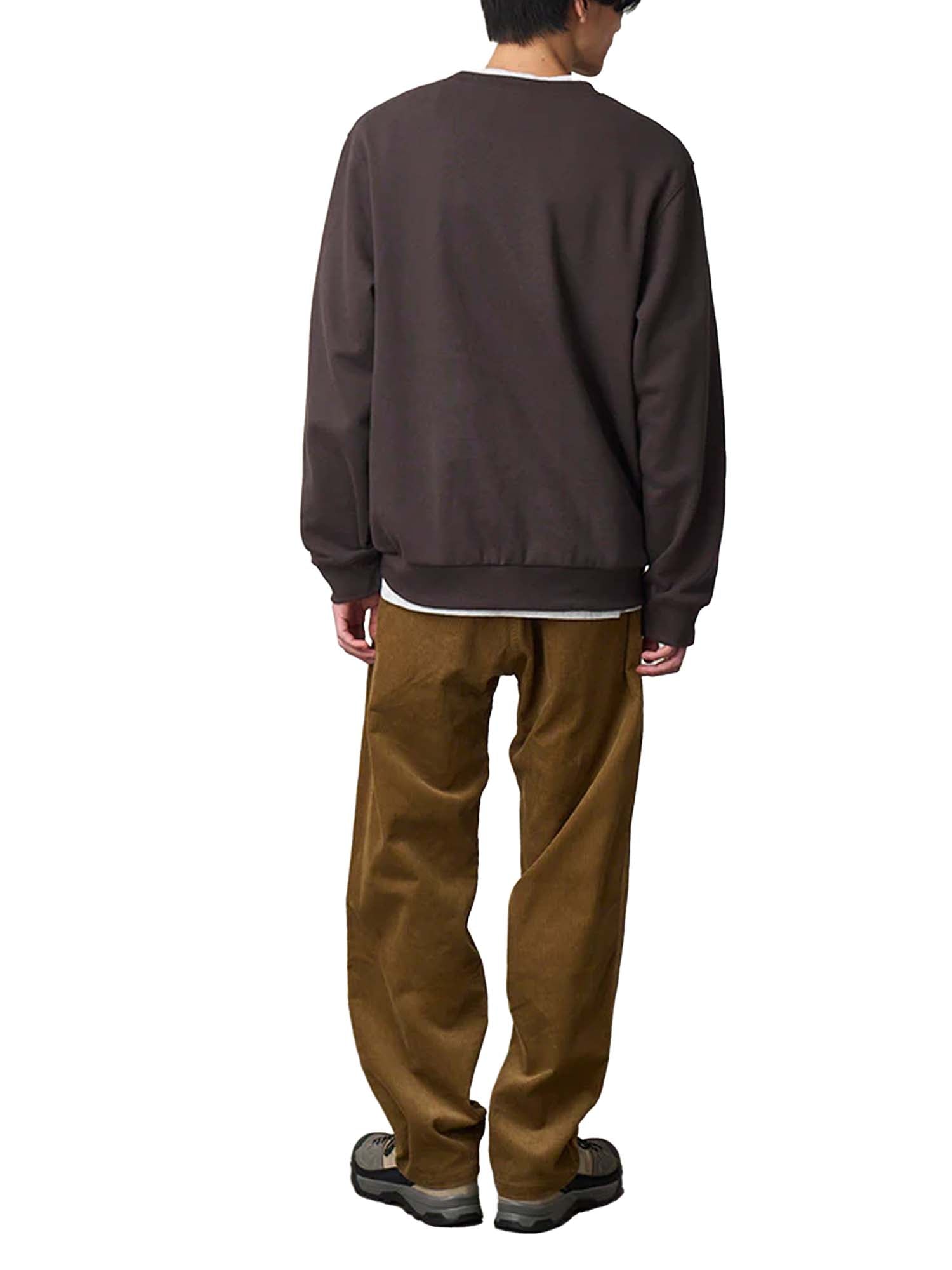 Gramicci Felpa One Point Crew Marrone