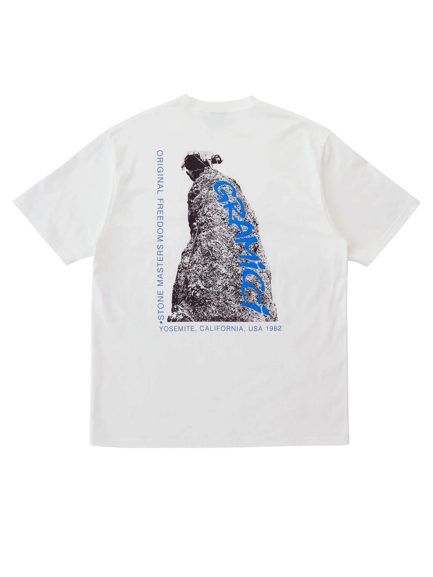 Gramicci T-Shirt Stonemasters Bianco