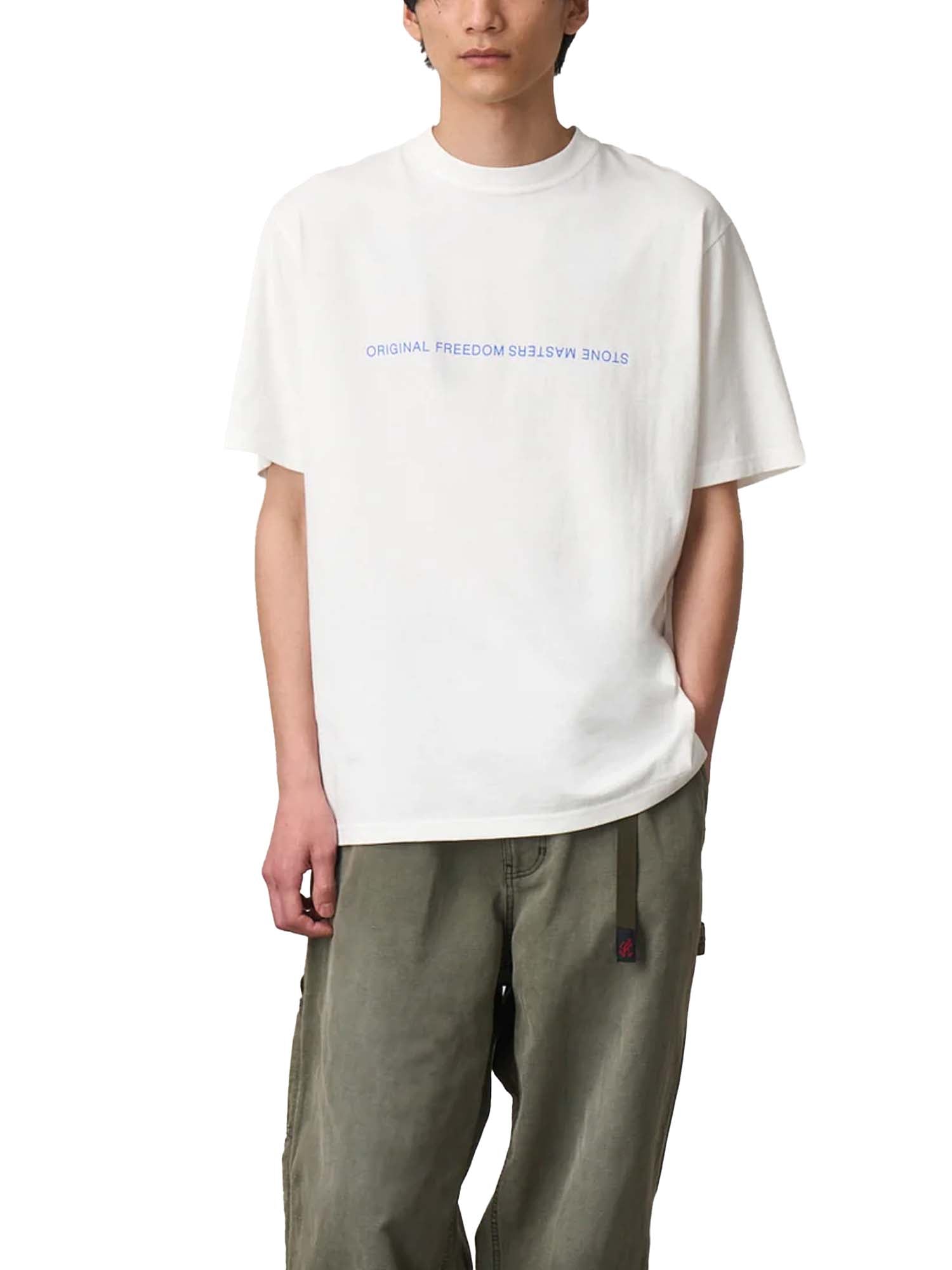 Gramicci T-Shirt Stonemasters Bianco