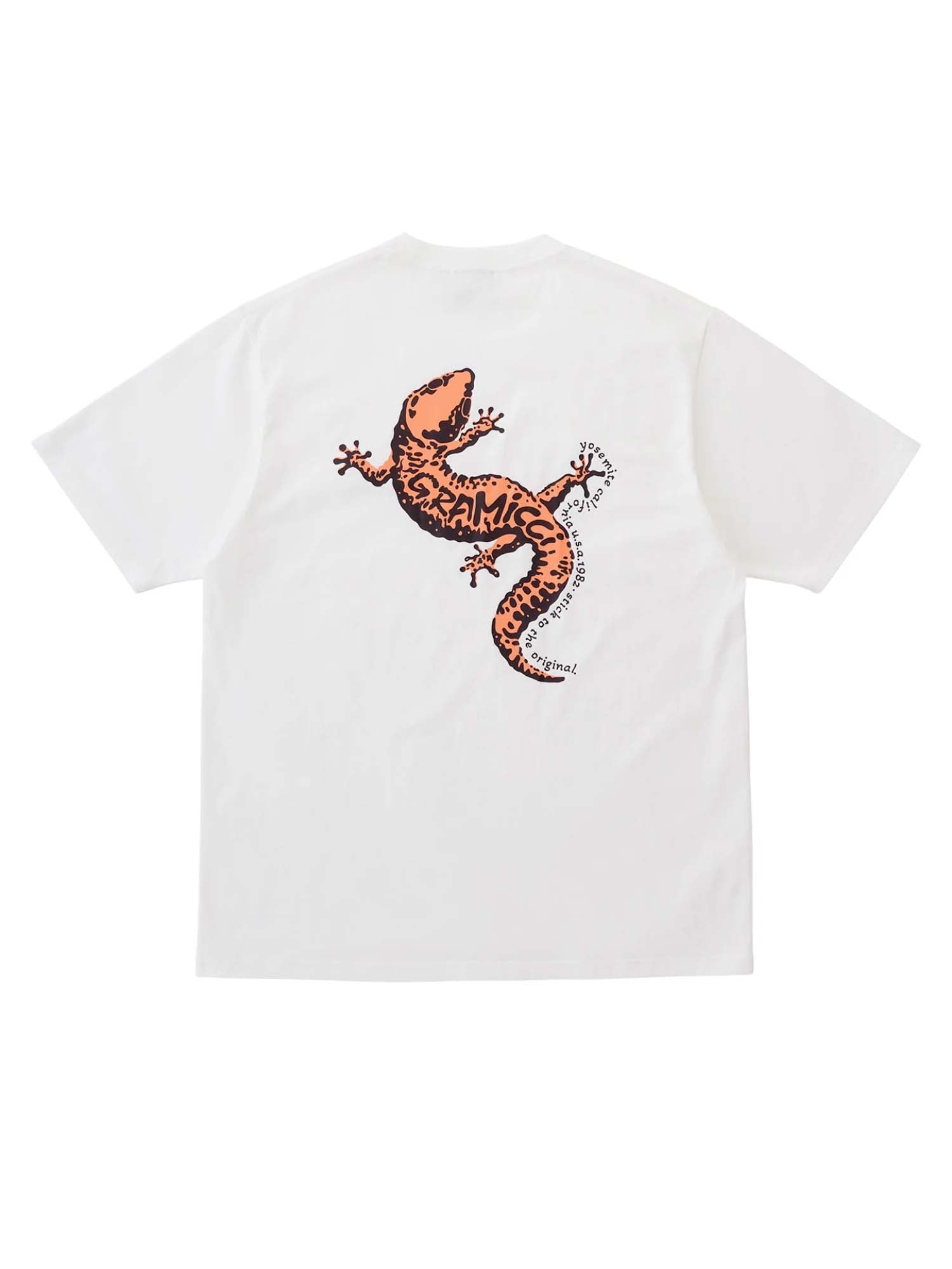 Gramicci T-Shirt Gecko Bianco