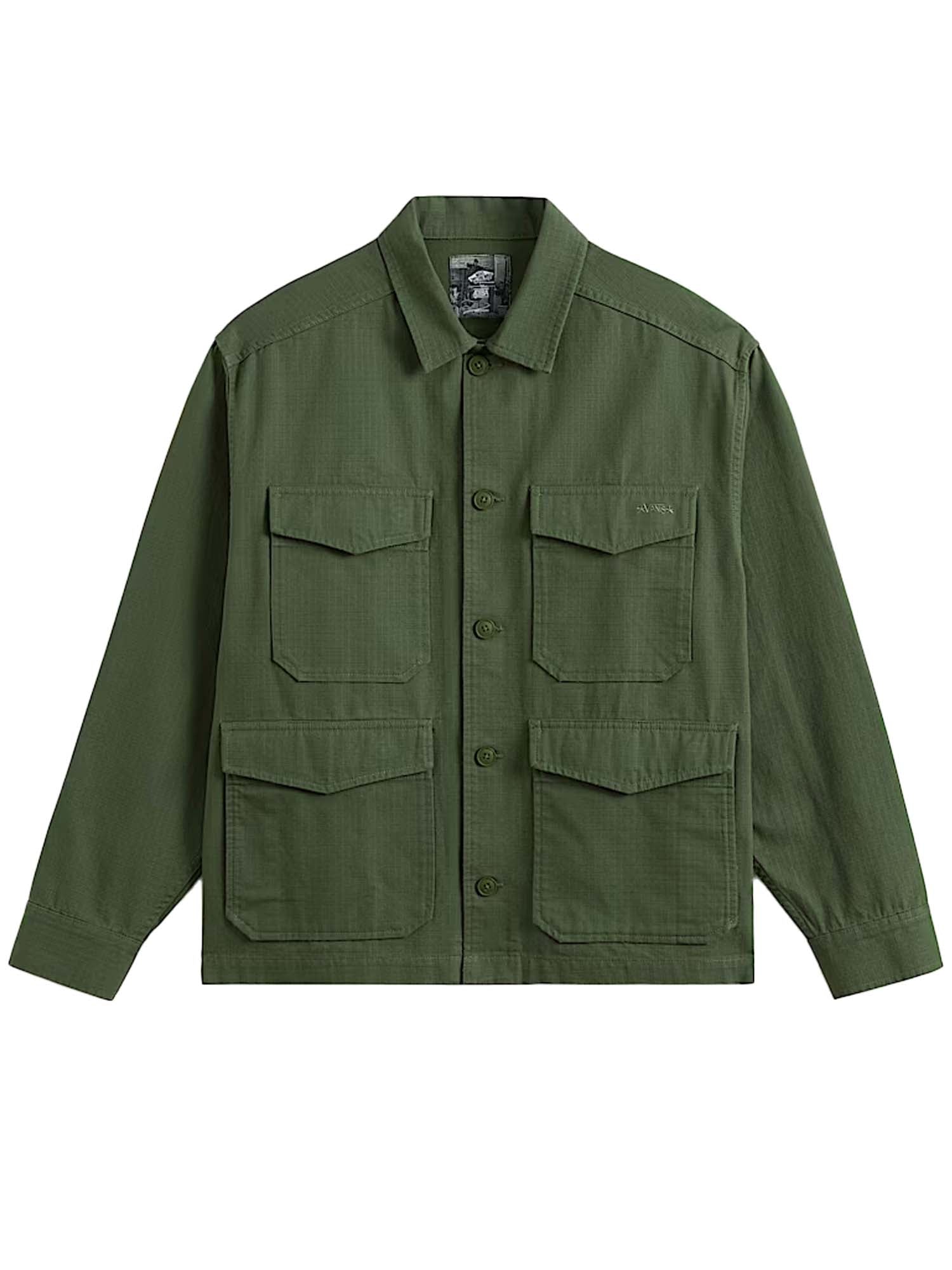 Vans Skate Military Overshirt by Atiba Jefferson Verde