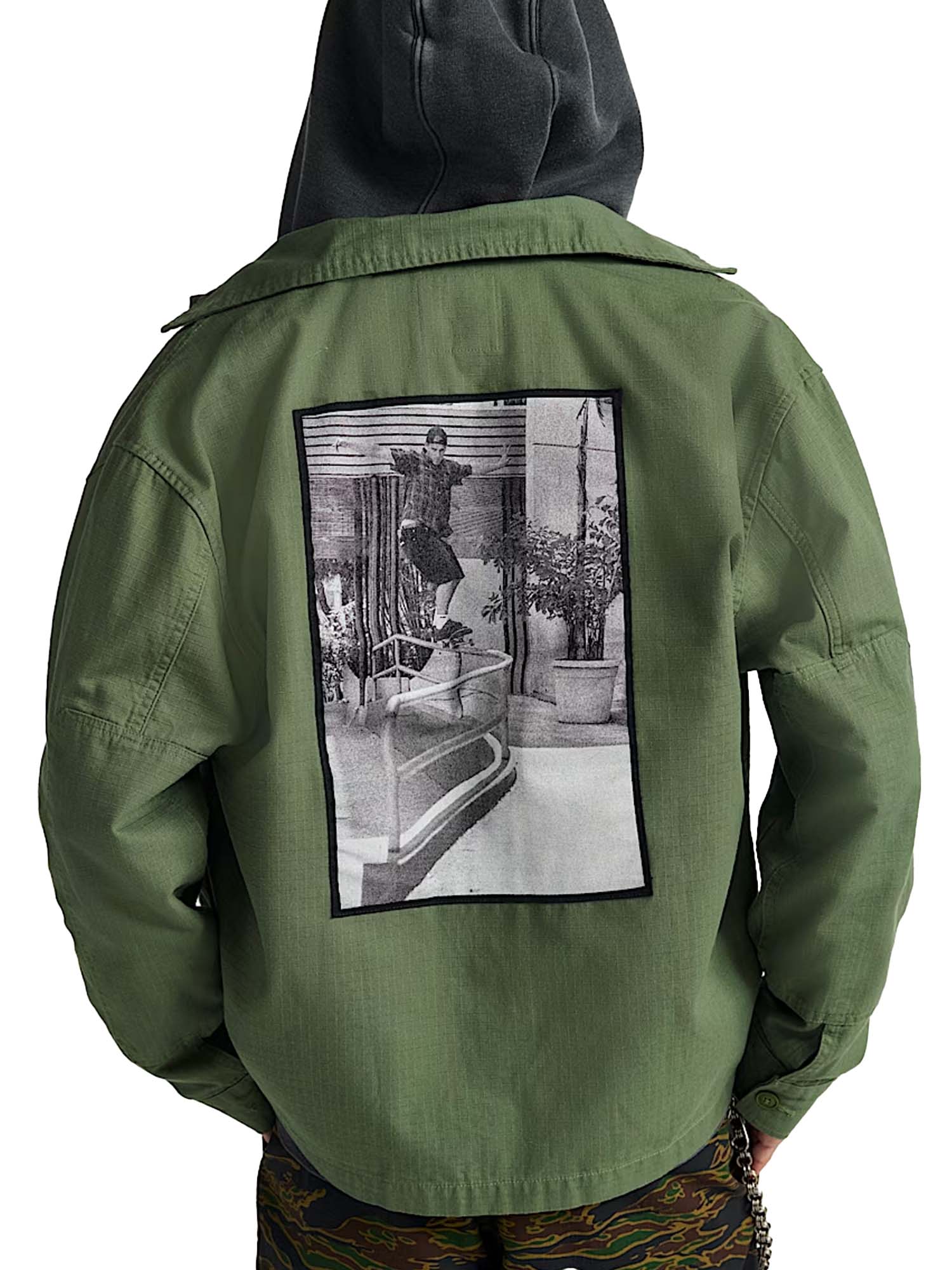 Vans Skate Military Overshirt by Atiba Jefferson Verde