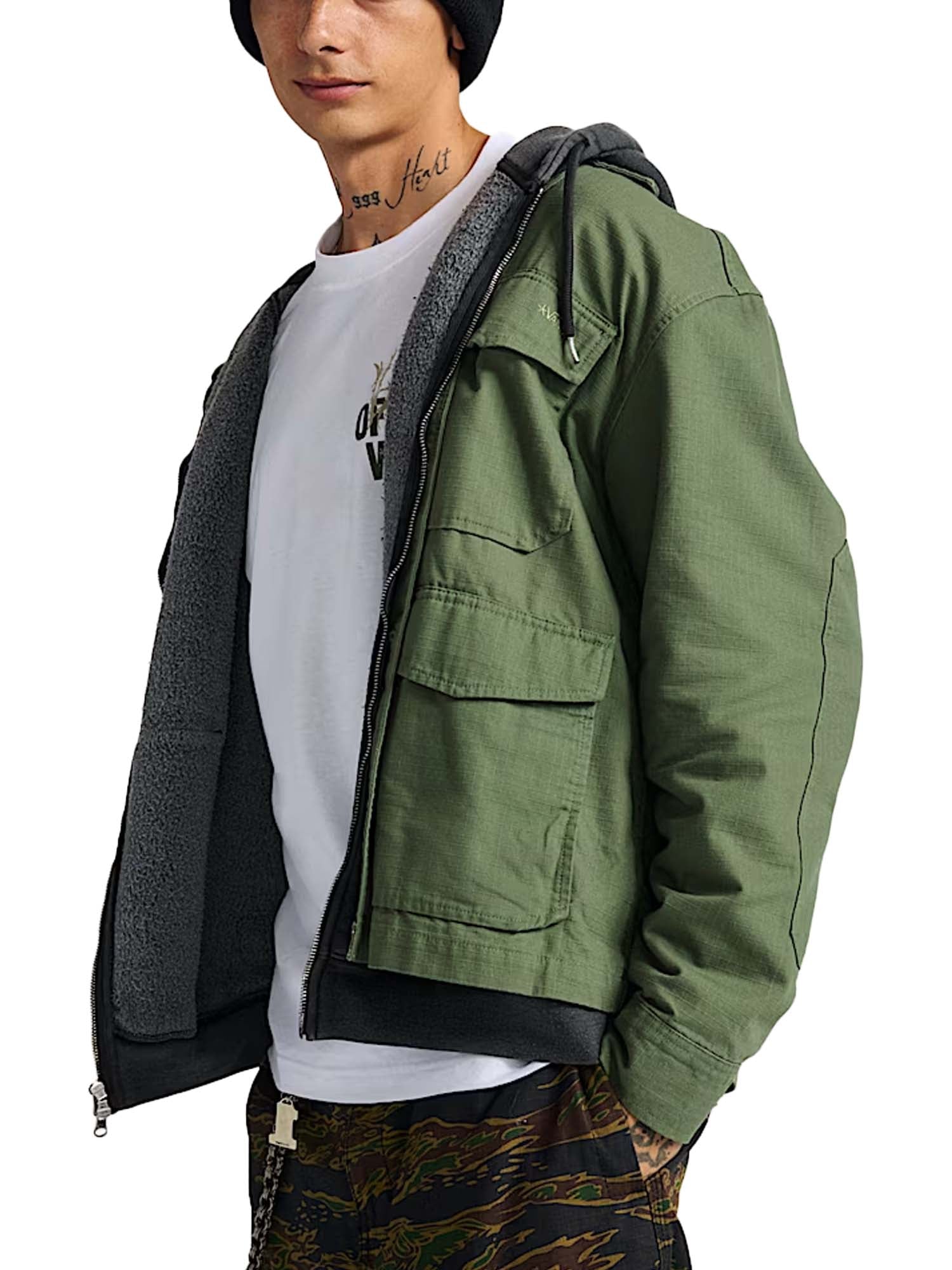 Vans Skate Military Overshirt by Atiba Jefferson Verde