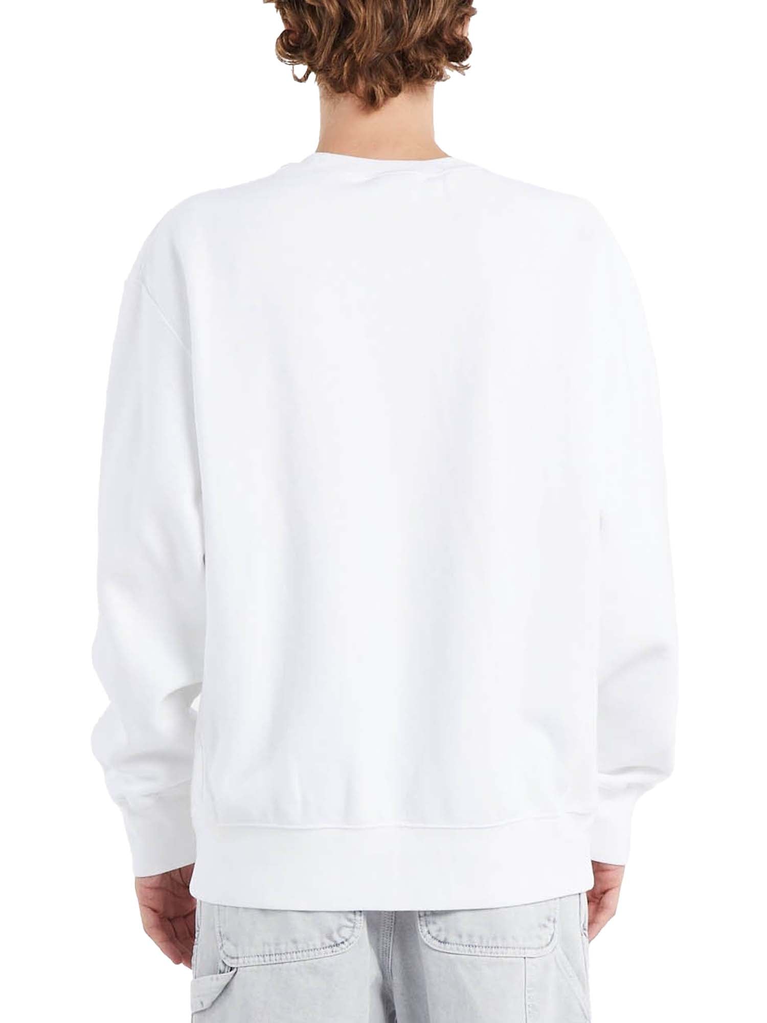 Champion Felpa Girocollo Reverse Weave da Uomo Bianco