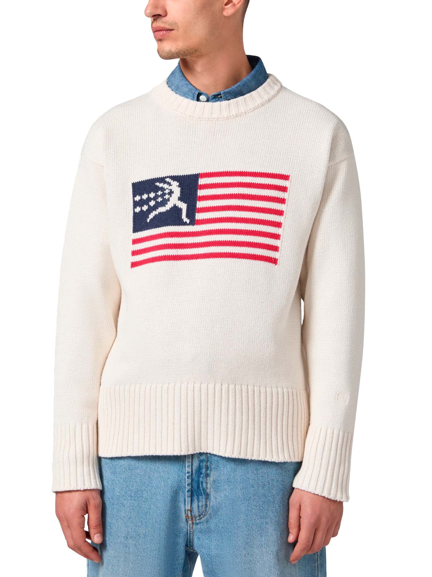 Champion Maglione Girocollo da Uomo Index & Archives Lighthouse Bianco