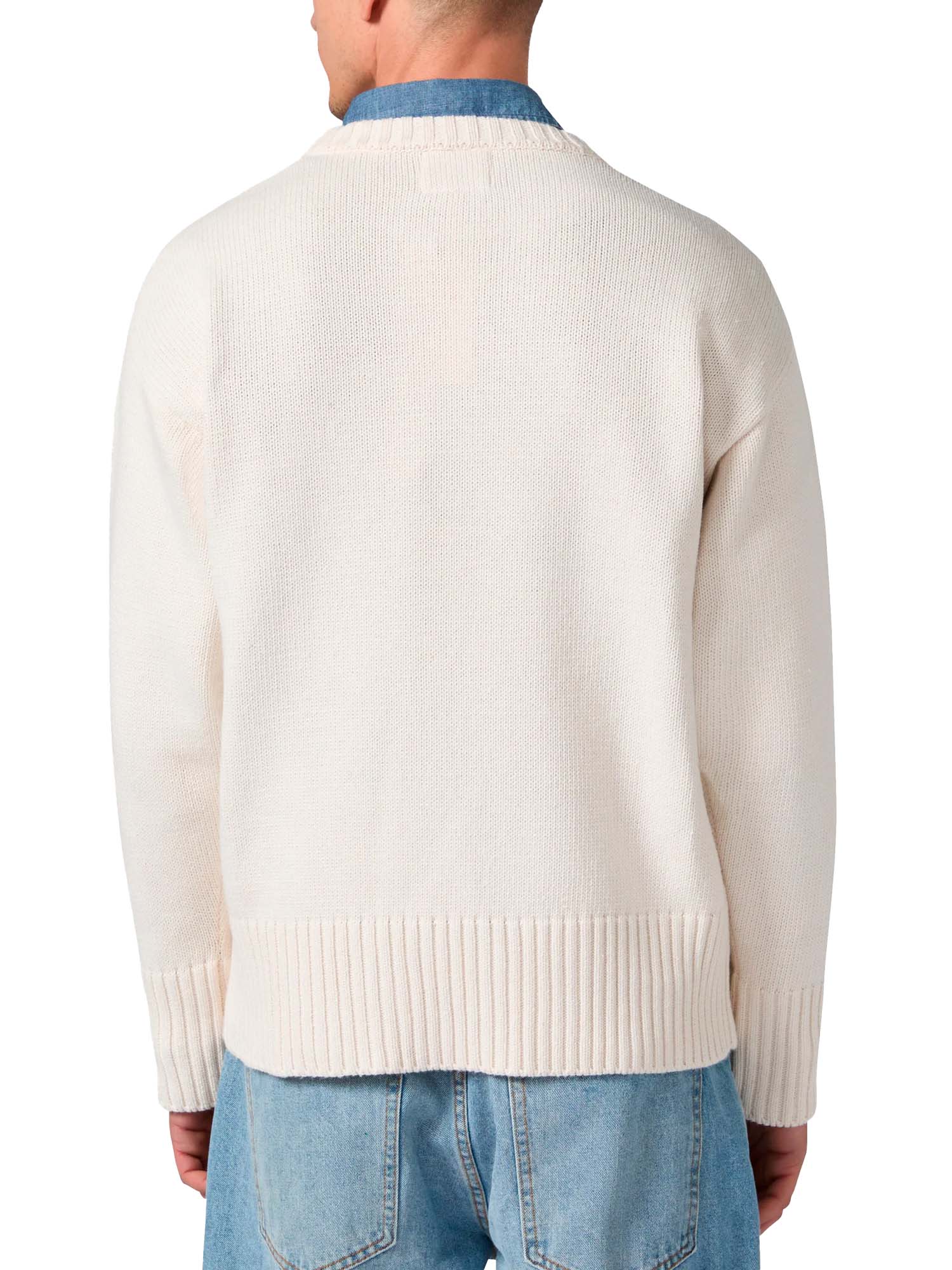 Champion Maglione Girocollo da Uomo Index & Archives Lighthouse Bianco