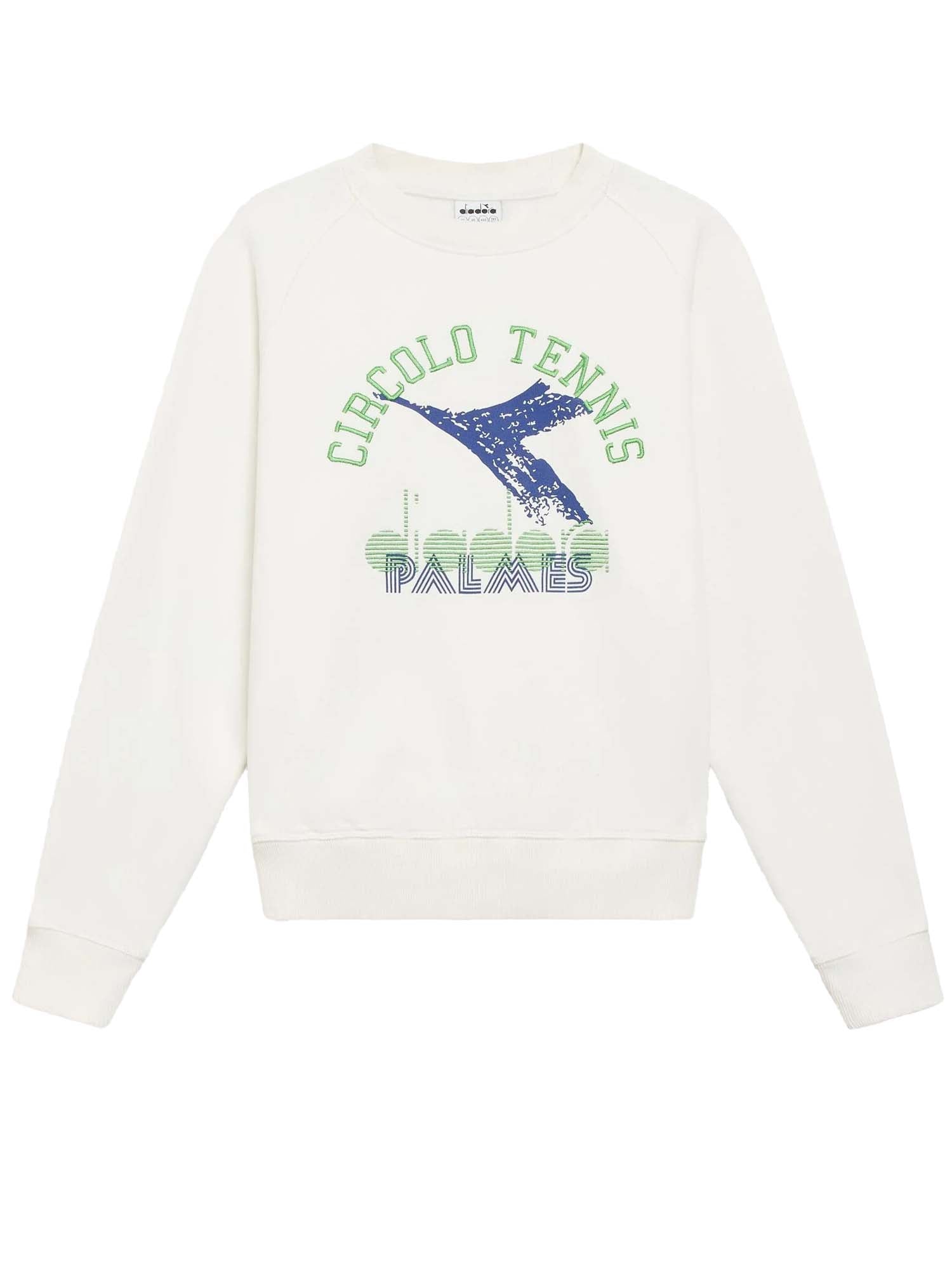 Diadora Felpa Girocollo Legacy Bianco