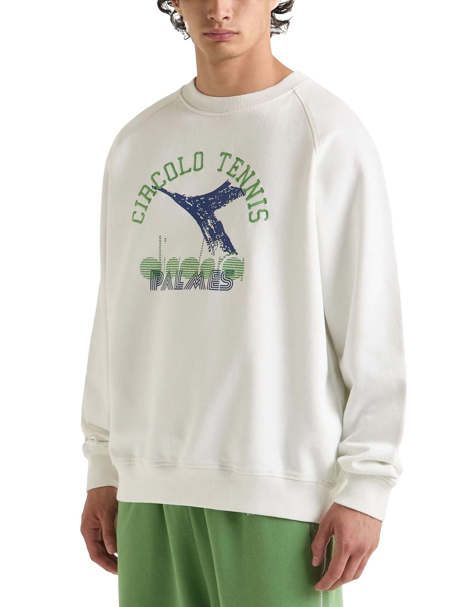 Diadora Felpa Girocollo Legacy Bianco