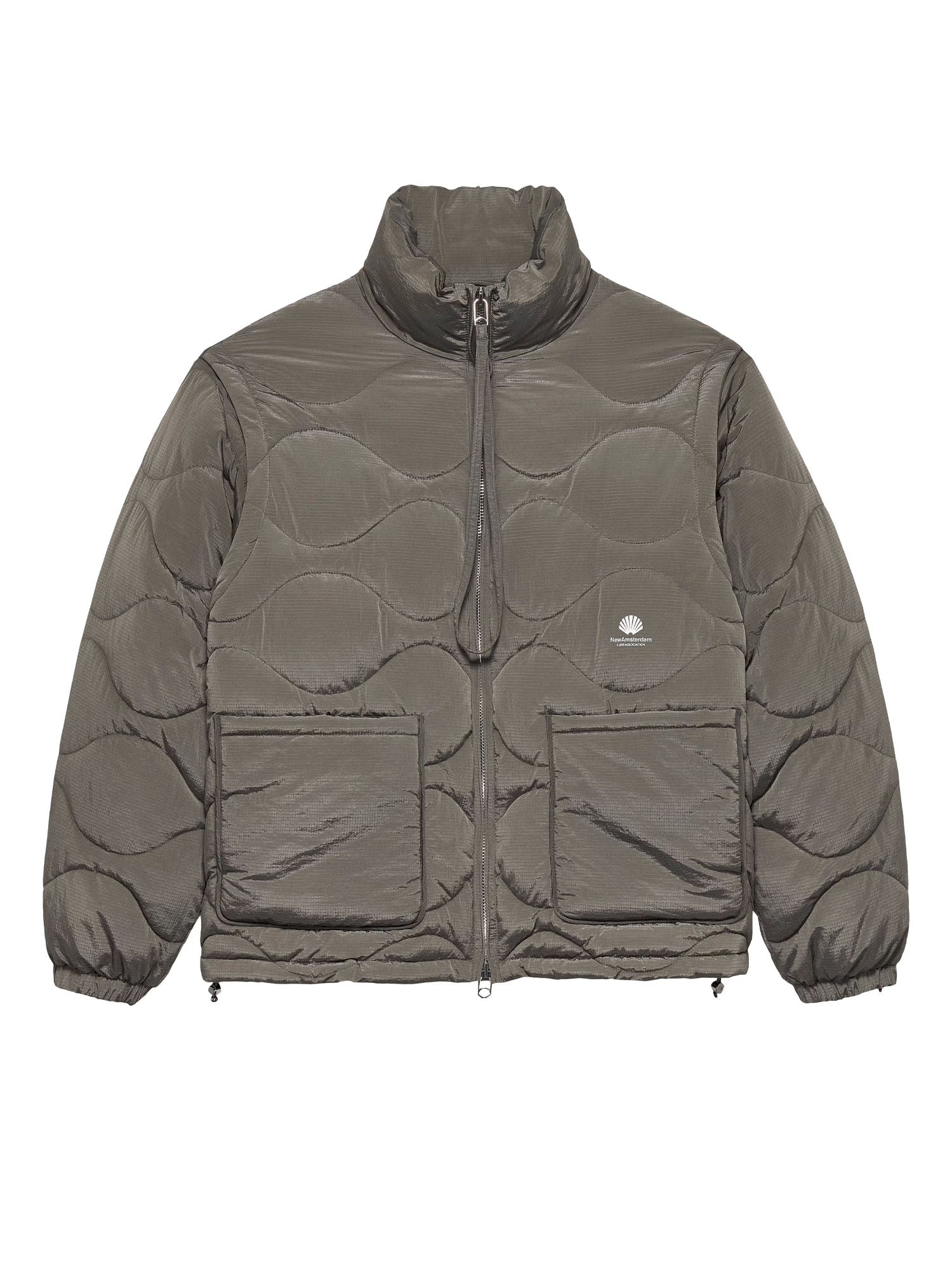 New Amsterdam Surf Association Giacca Con Maniche Removibili Grigio