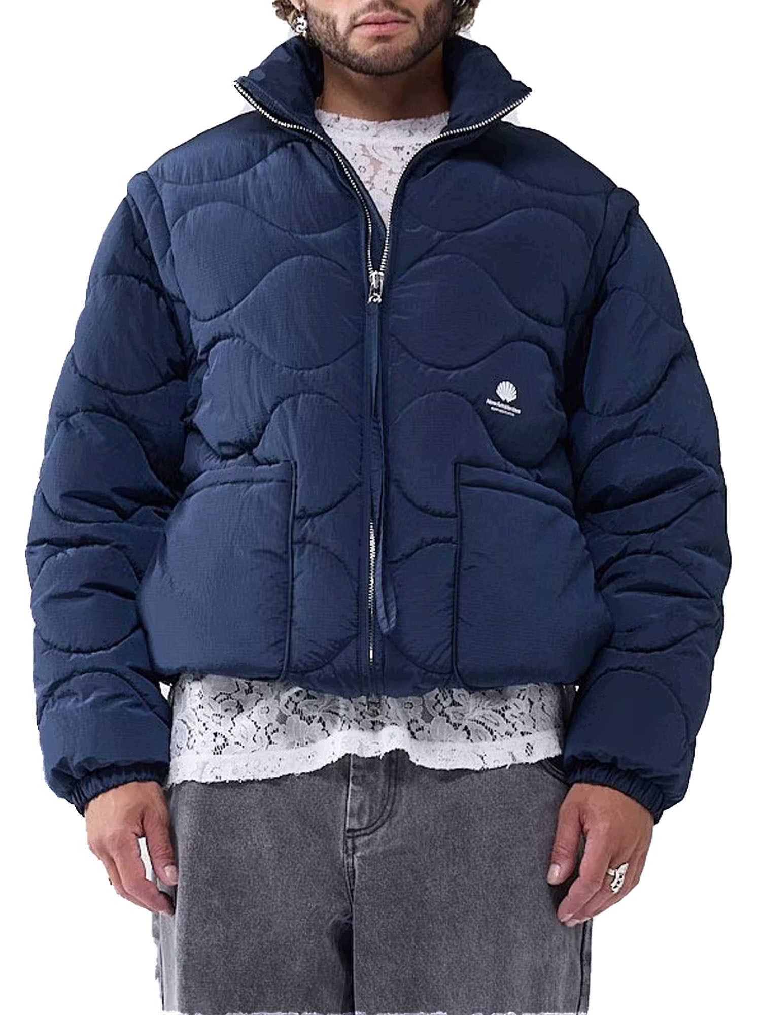 New Amsterdam Surf Association Giacca Con Maniche Removibili Blu