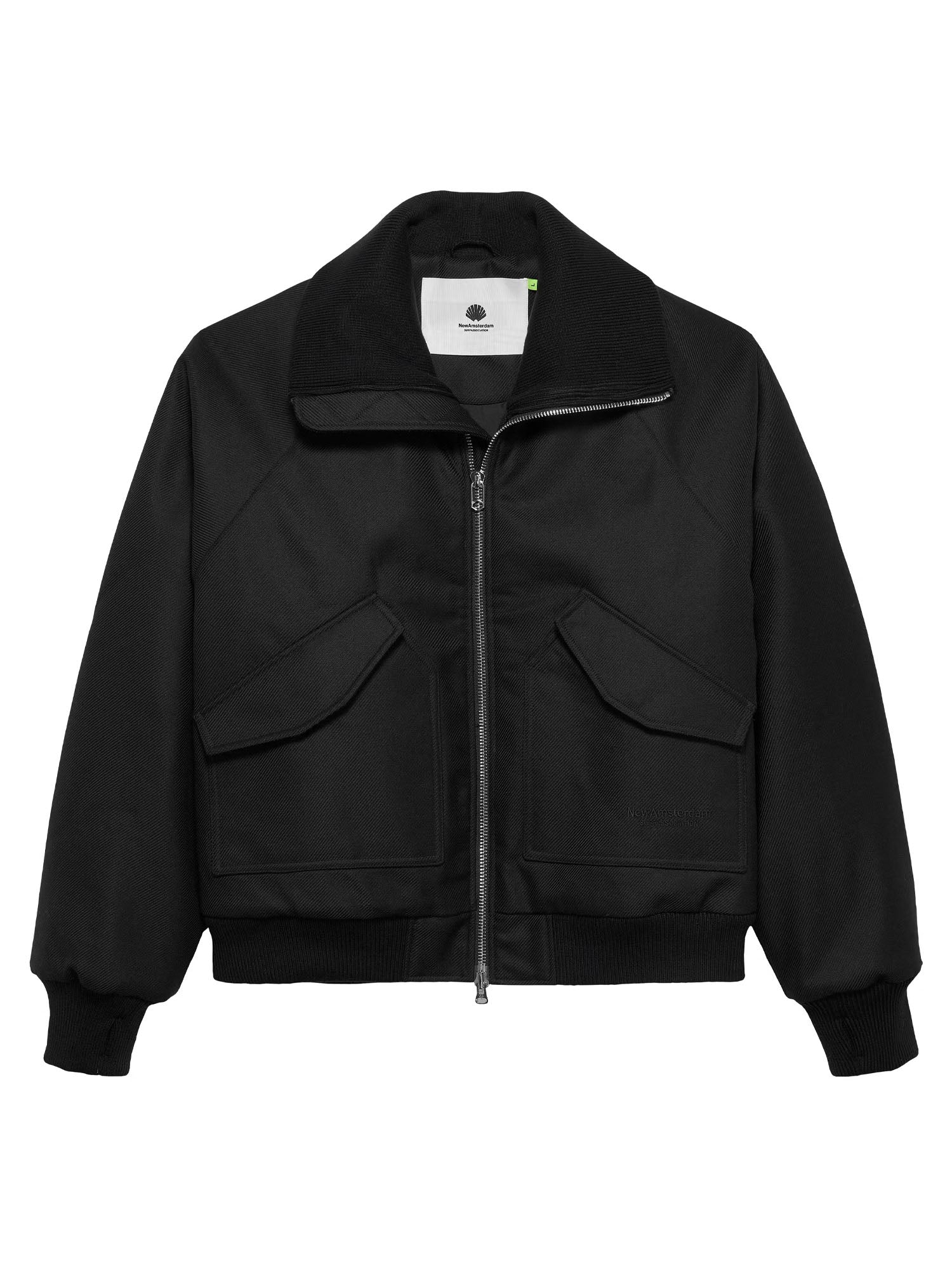 New Amsterdam Surf Association Wool Bomber Giacca Uomo Nero