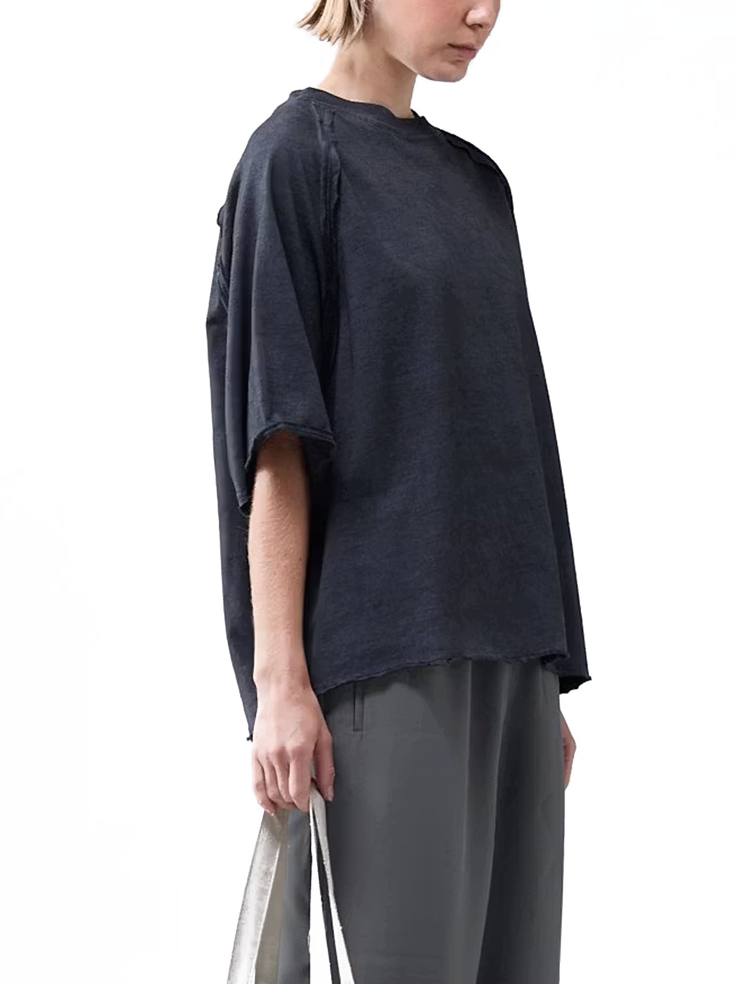 New Amsterdam Surf Association Raw Edge T-shirt Unisex Nero