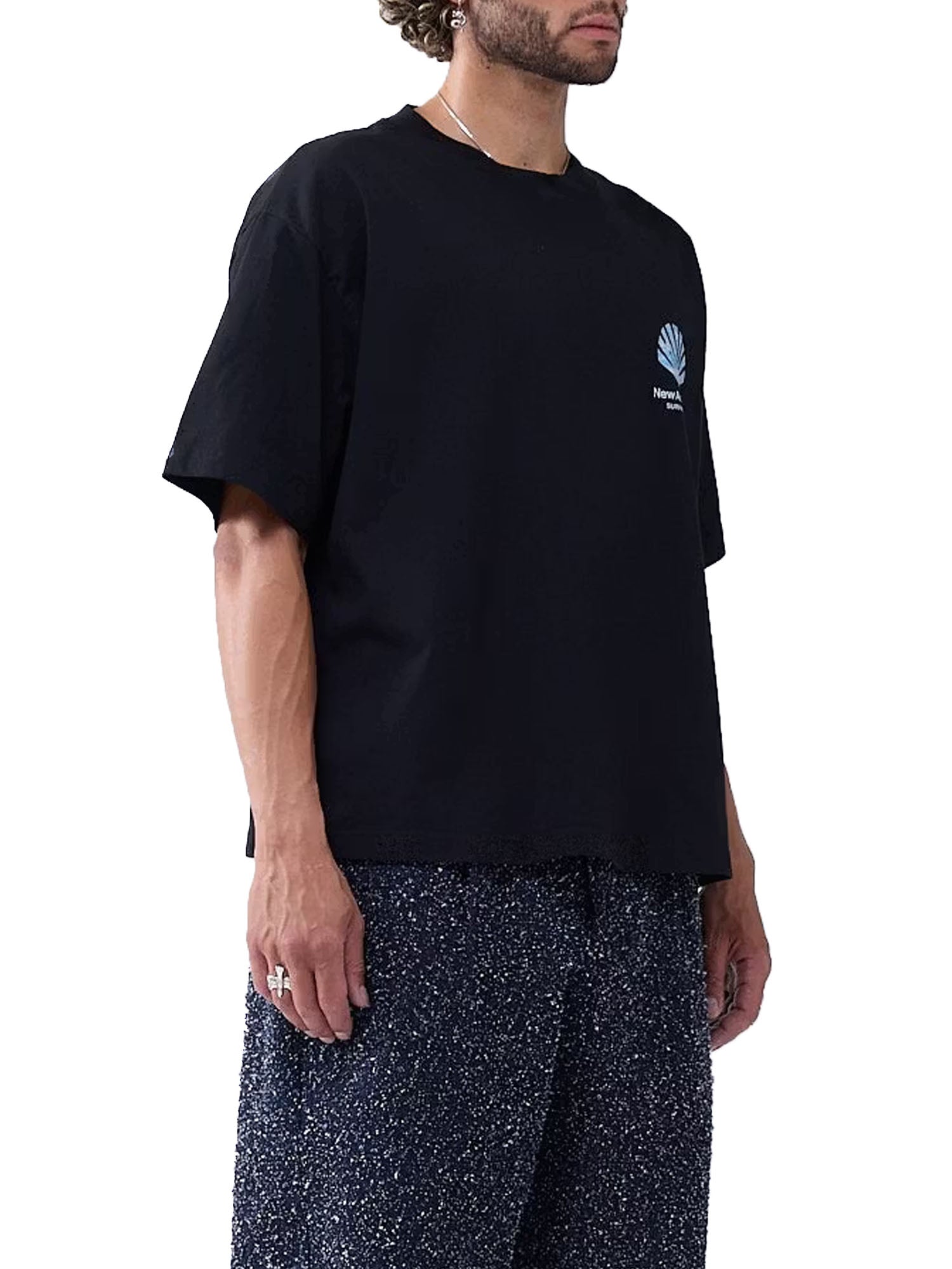 New Amsterdam Surf Association Lin Up T-shirt Unisex Nero