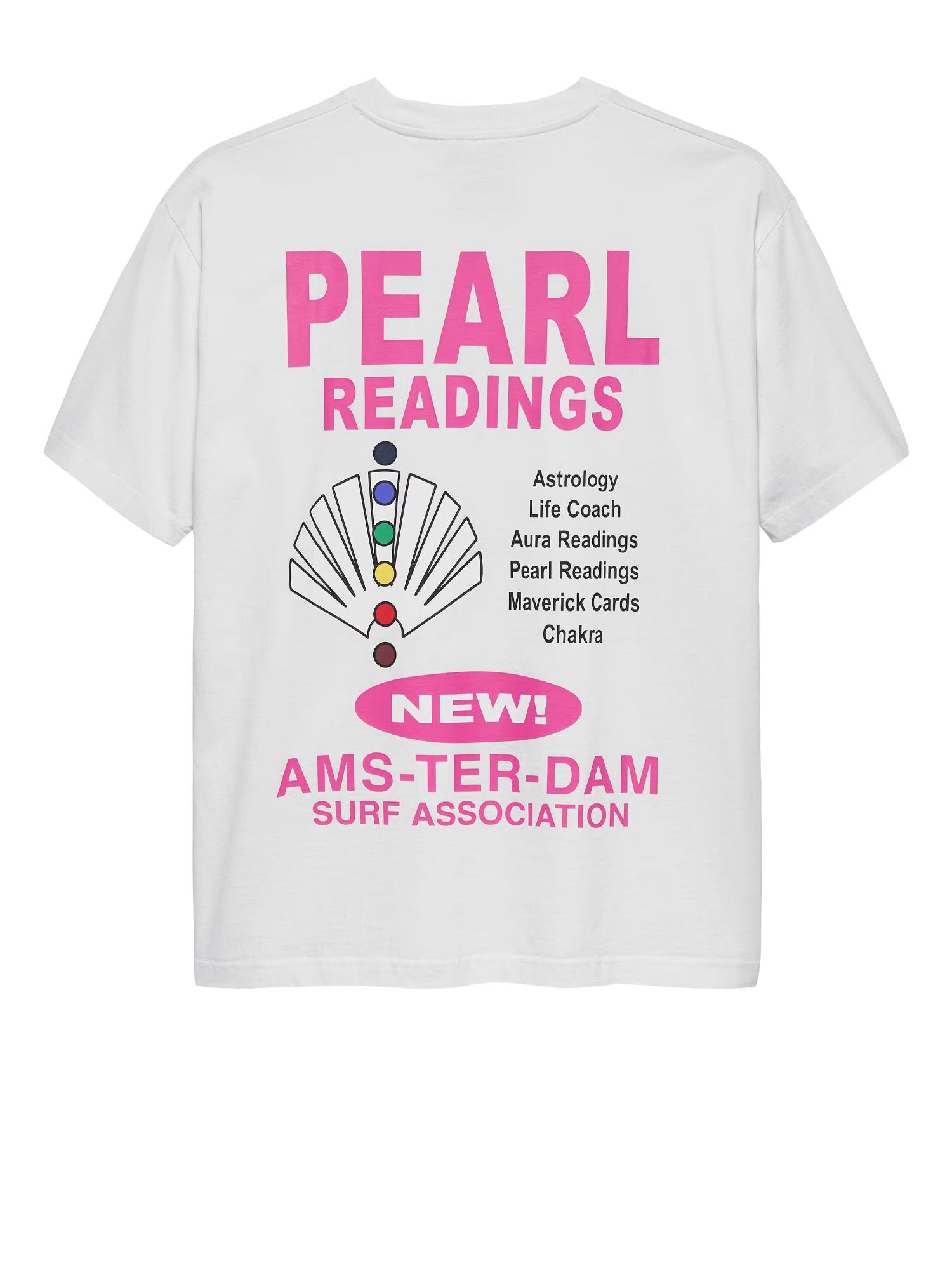 New Amsterdam Surf Association Pearl Readings T-shirt Unisex Bianco