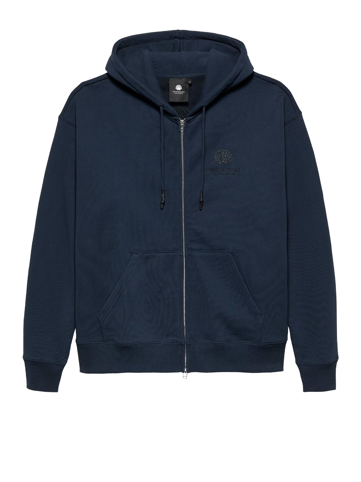 New Amsterdam Surf Association Logo Hoodie Zip Up Unisex Blu