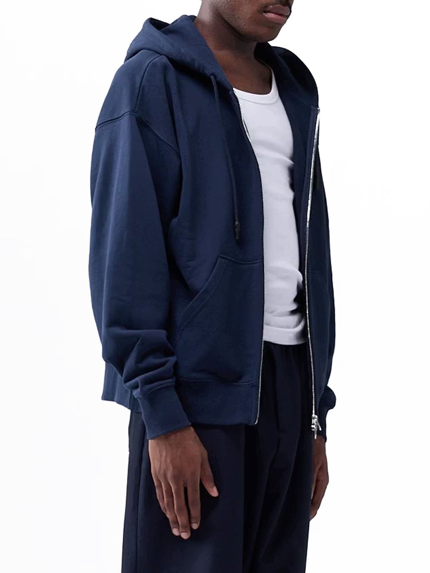 New Amsterdam Surf Association Logo Hoodie Zip Up Unisex Blu