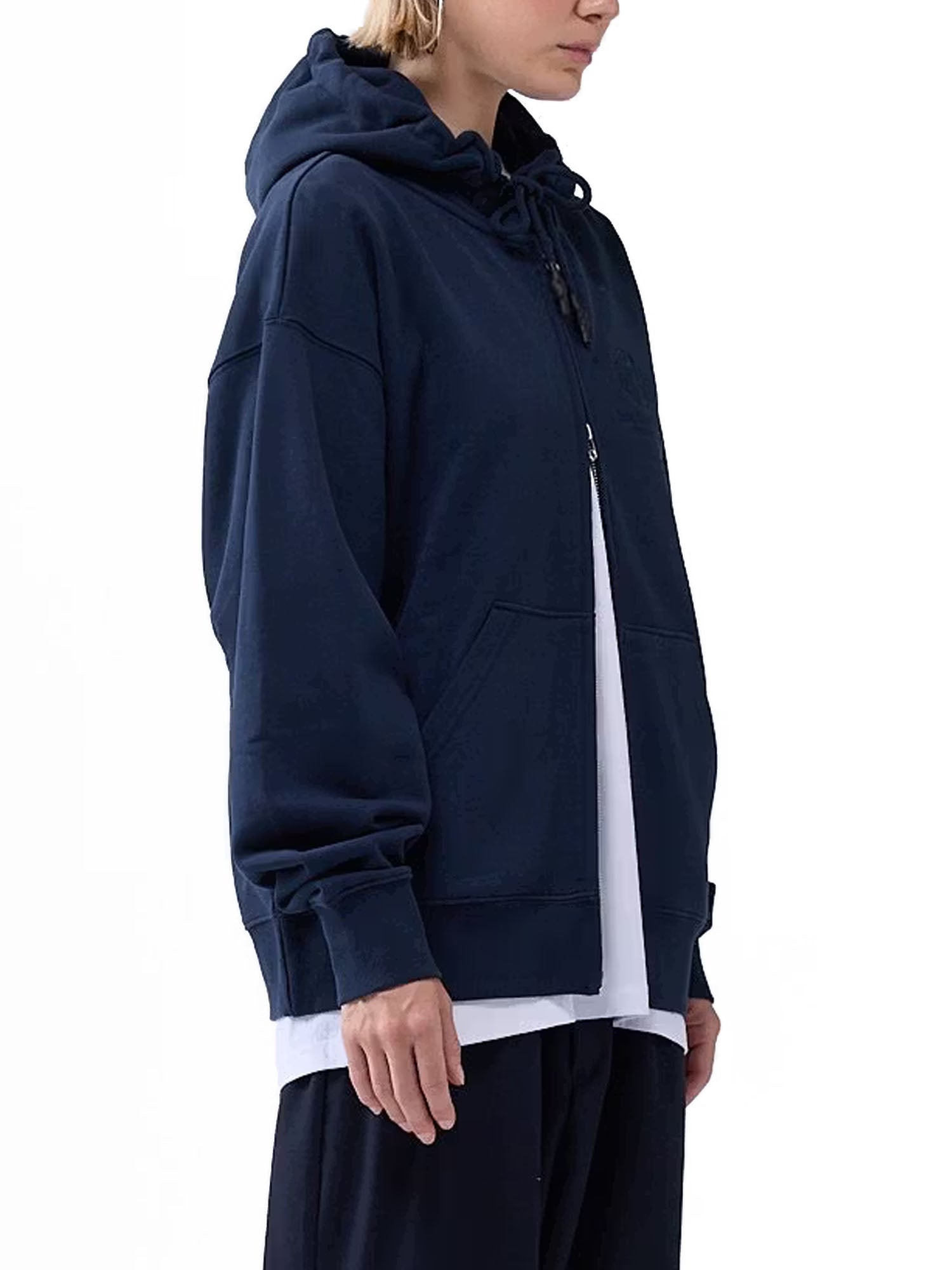 New Amsterdam Surf Association Logo Hoodie Zip Up Unisex Blu