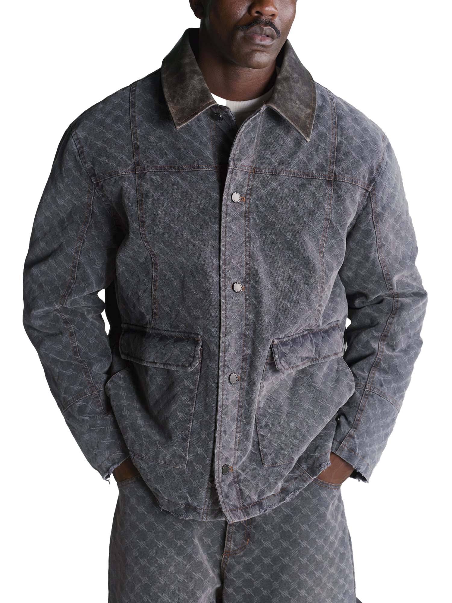 Daily Paper Giacca Monogram Workwear Grigio