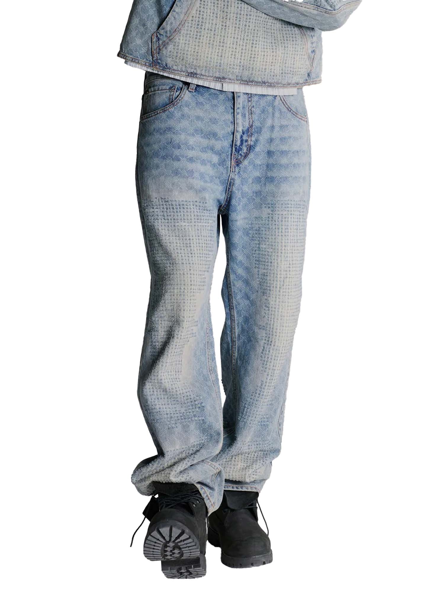 Daily Paper Jeans Destroyed Amba Blu