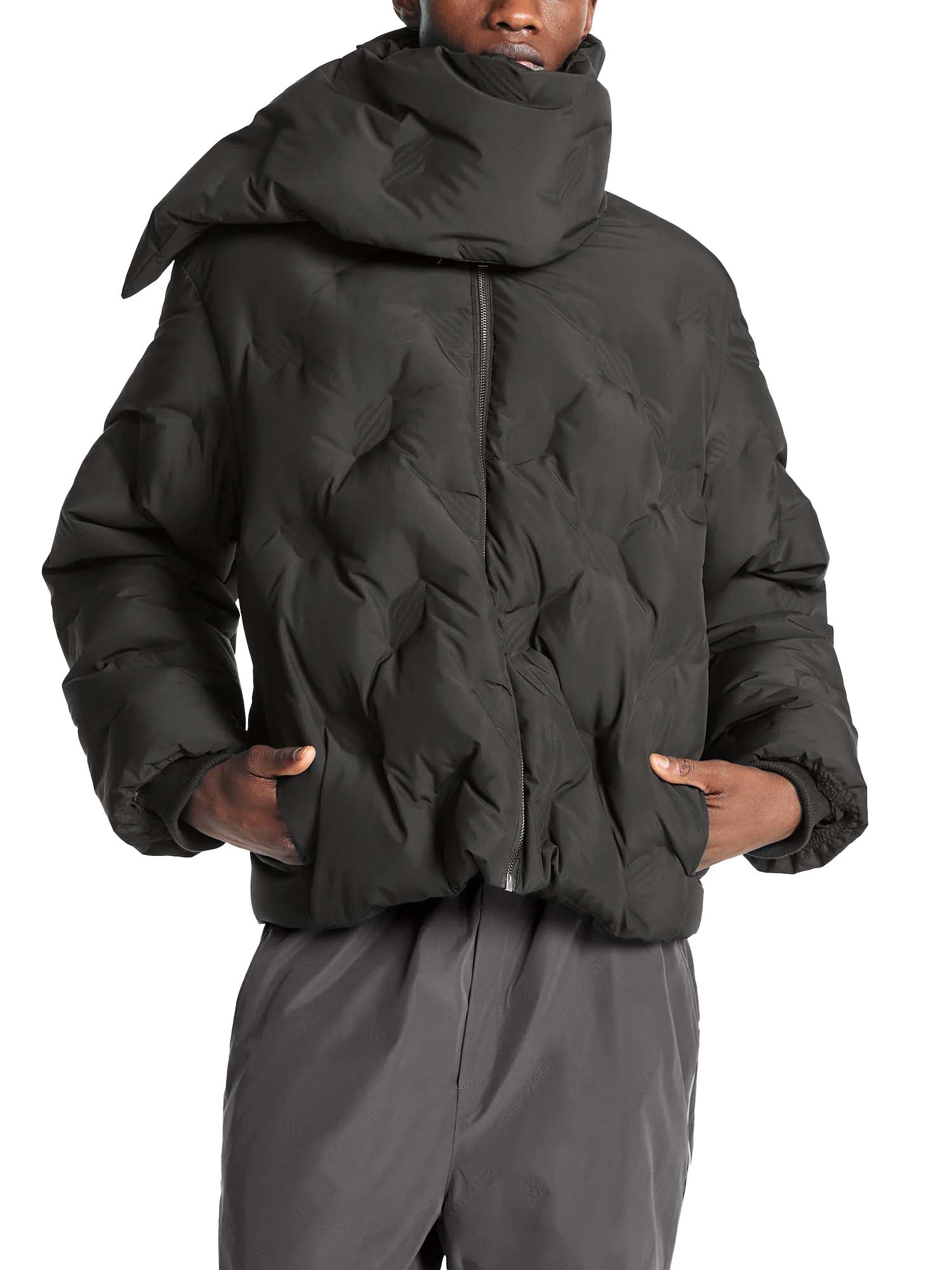 Daily Paper Piumino Jet Black Ayan Monogram Puffer Nero