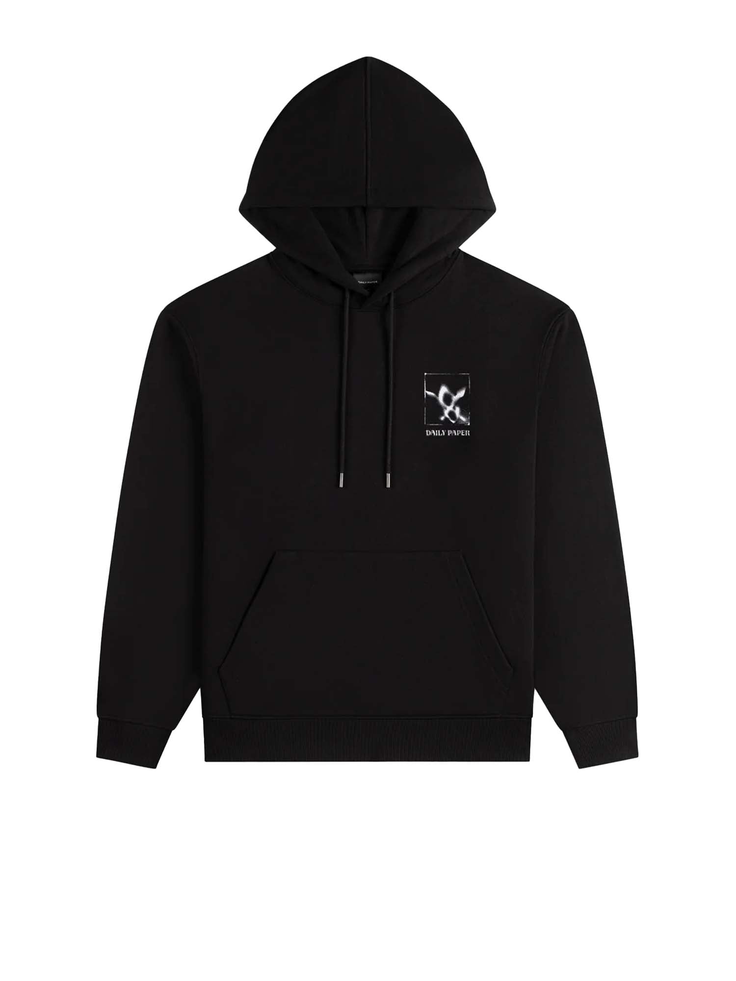 Daily Paper Shadow Grid Hoodie Nero