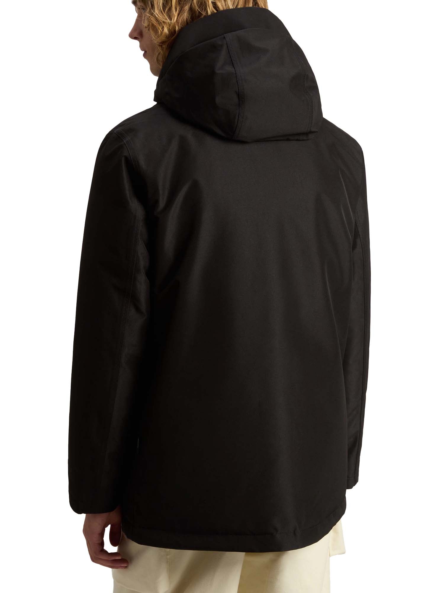 Woolrich Parka impermeabile in tessuto a due strati riciclato GORE-TEX Nero