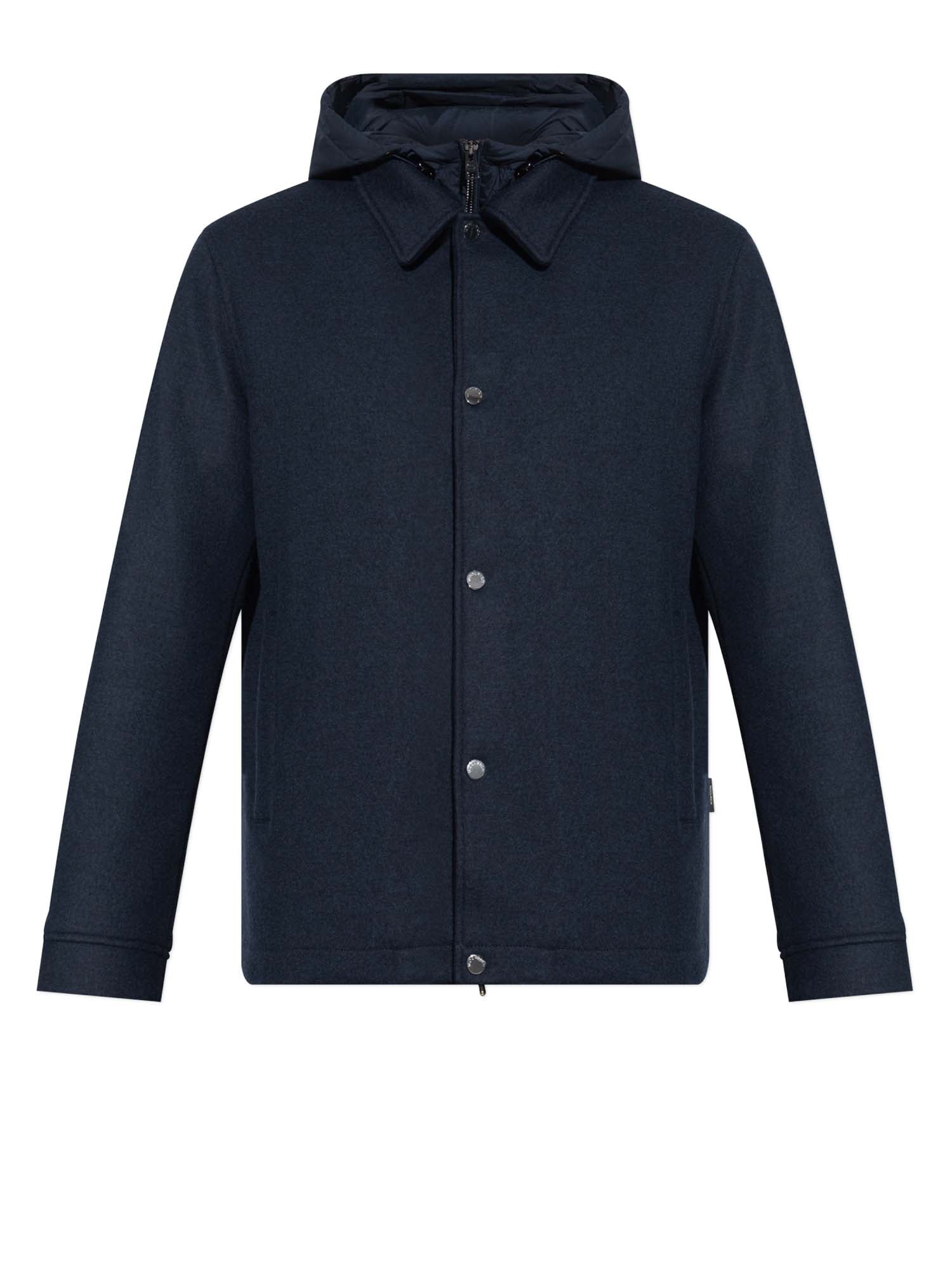 Woolrich Giacca in maglia di Lana Melton Blu