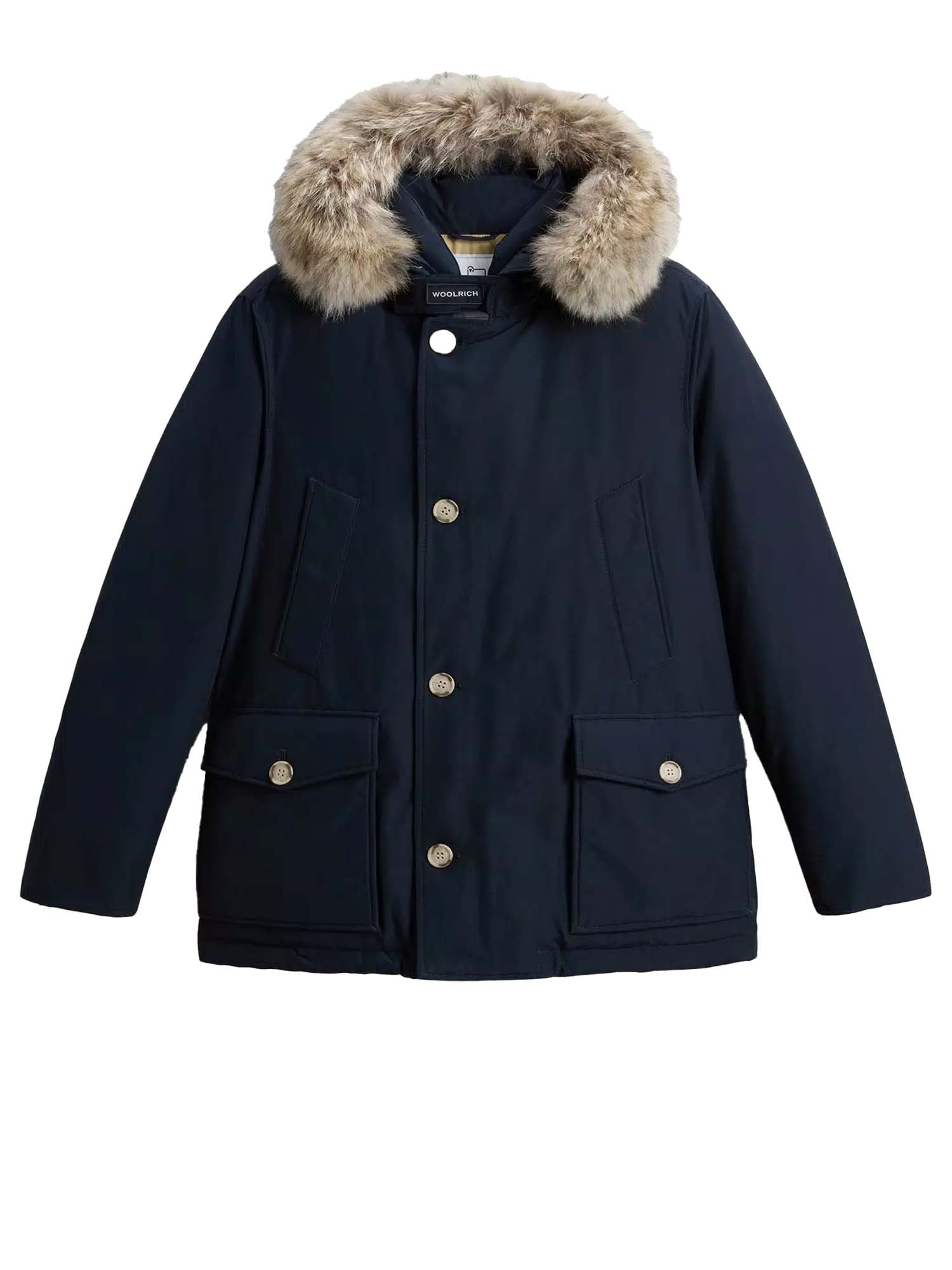 Woolrich Arctic Anorak in Ramar Cloth con pelliccia removibile