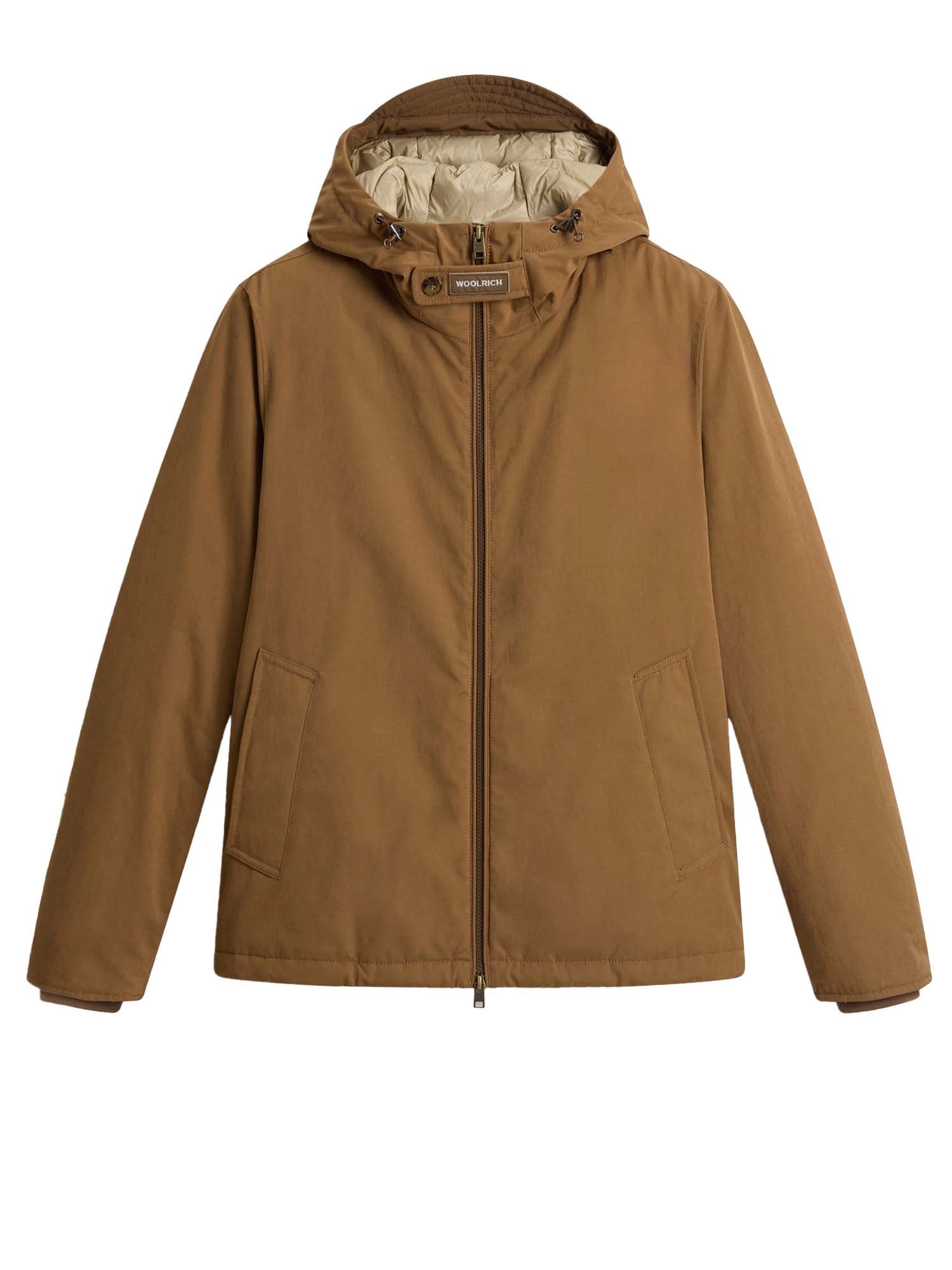 Woolrich Giacca Pacific in Mountain Cloth Marrone