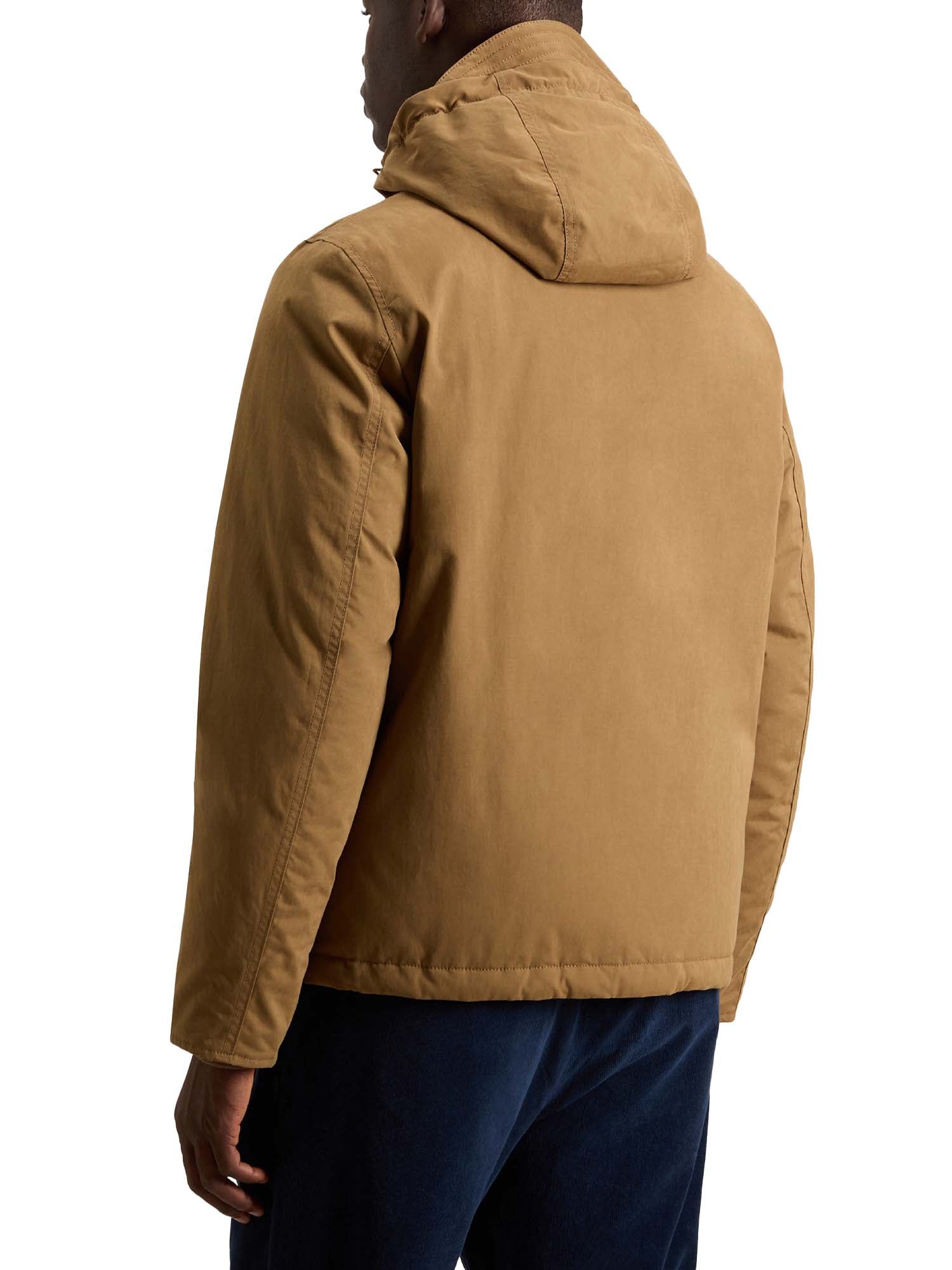 Woolrich Giacca Pacific in Mountain Cloth Marrone