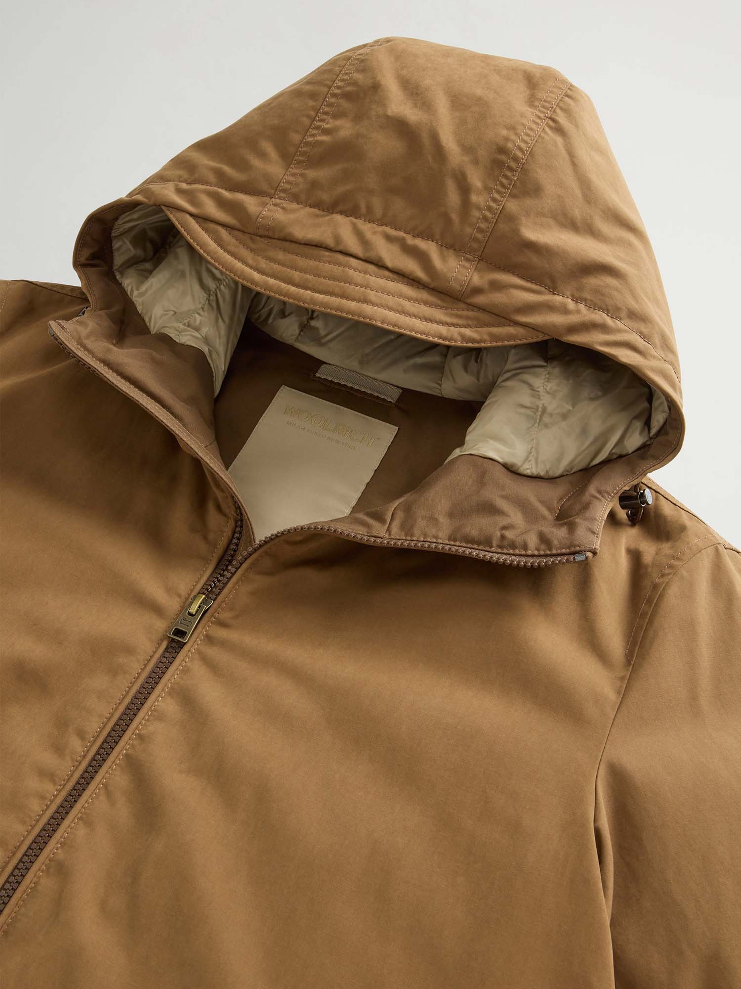 Woolrich Giacca Pacific in Mountain Cloth Marrone