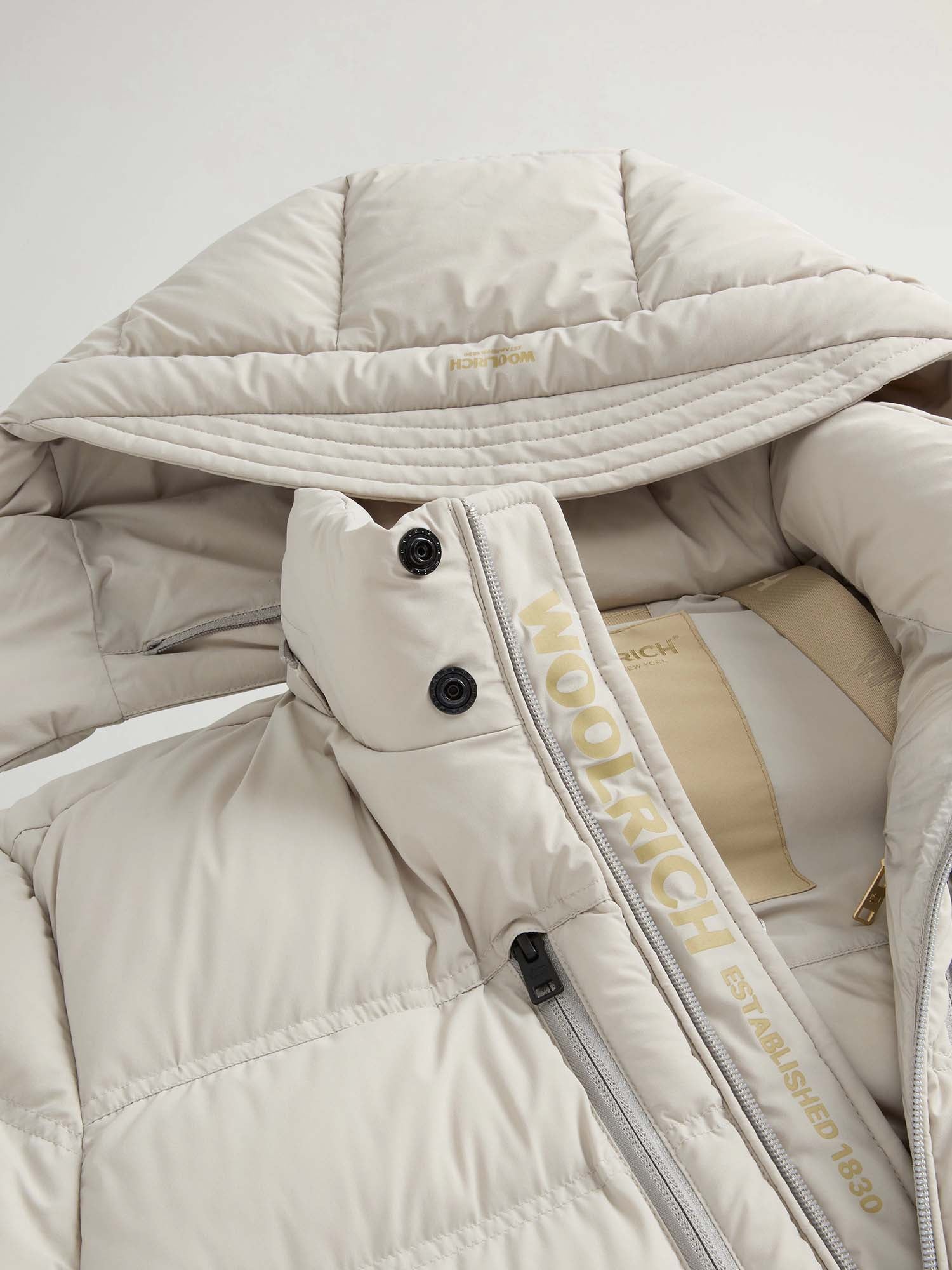 Woolrich Piumino in nylon elasticizzato con finitura opaca Rosa