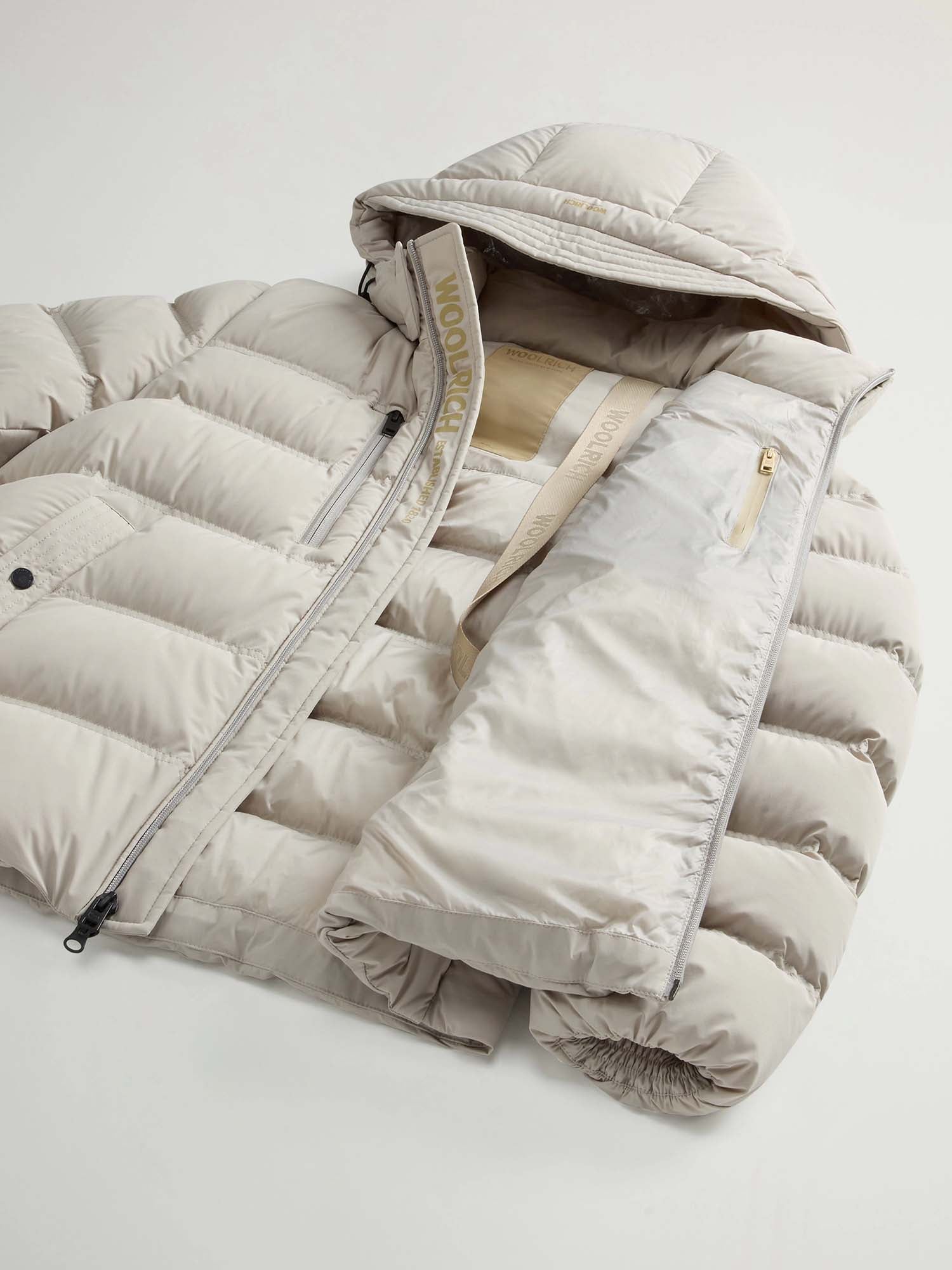 Woolrich Piumino in nylon elasticizzato con finitura opaca Rosa