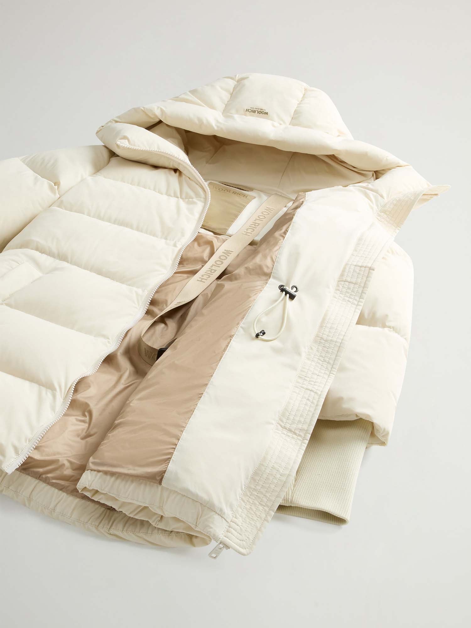Woolrich Piumino Cloud Madison Coat Bianco