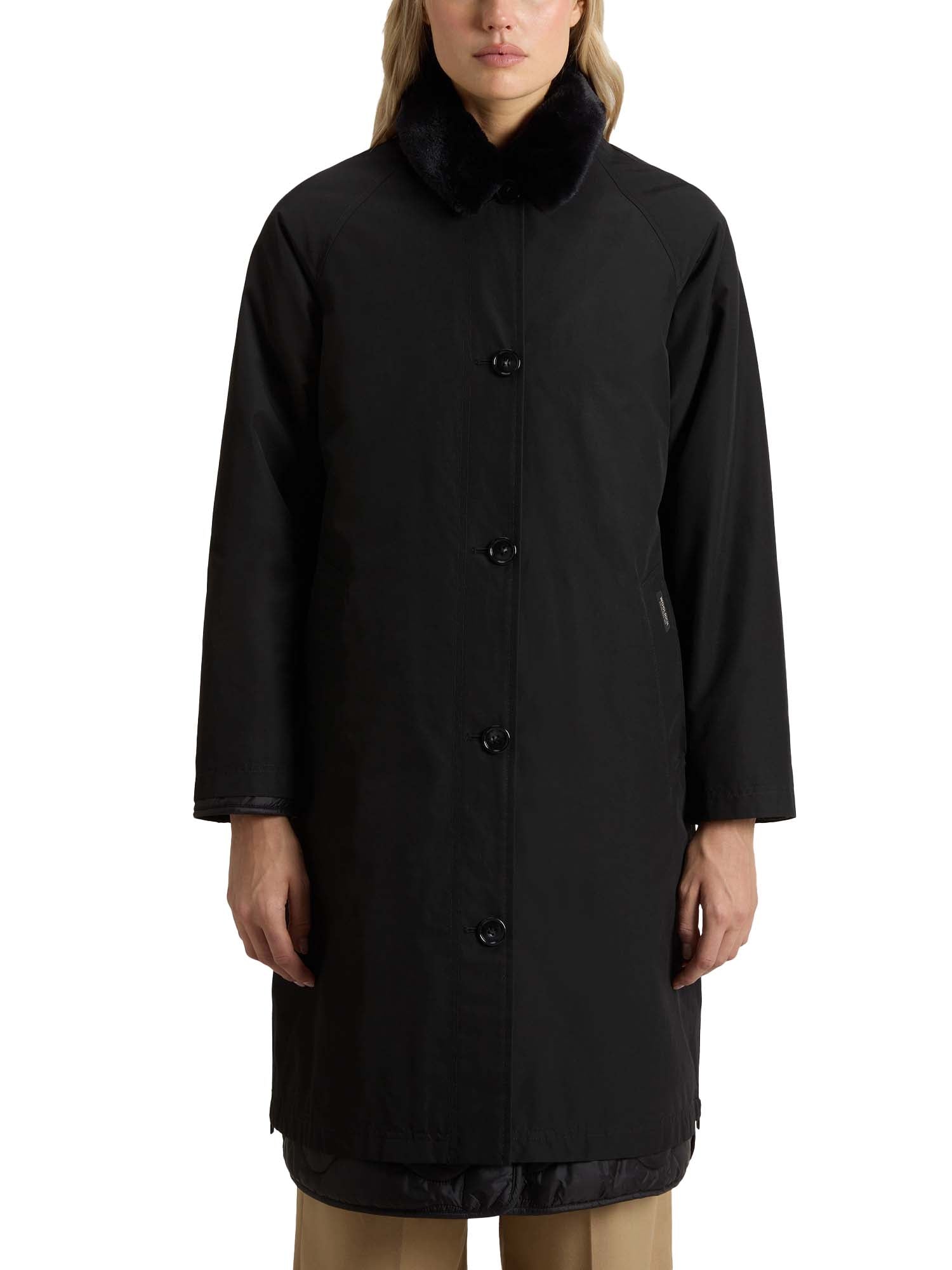 Woolrich Cappotto 3 in 1 in Ramar Cloth Nero
